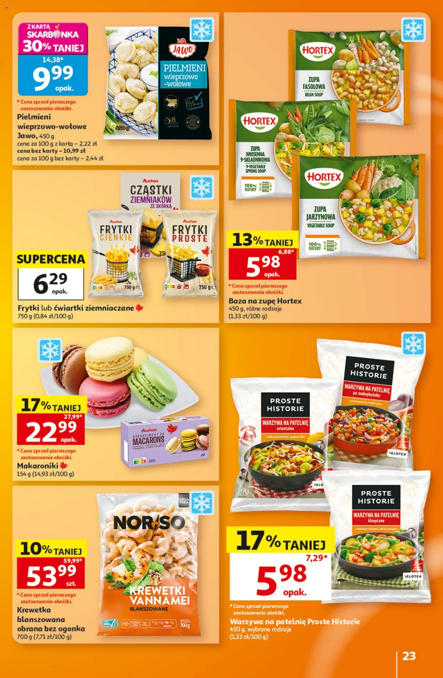 Auchan gazetka - Hipermarket od 08.10.2026 | Strona: 23 | Produkty: Zupa jarzynowa, Warzywa na patelnie, Zupa, Warzywa