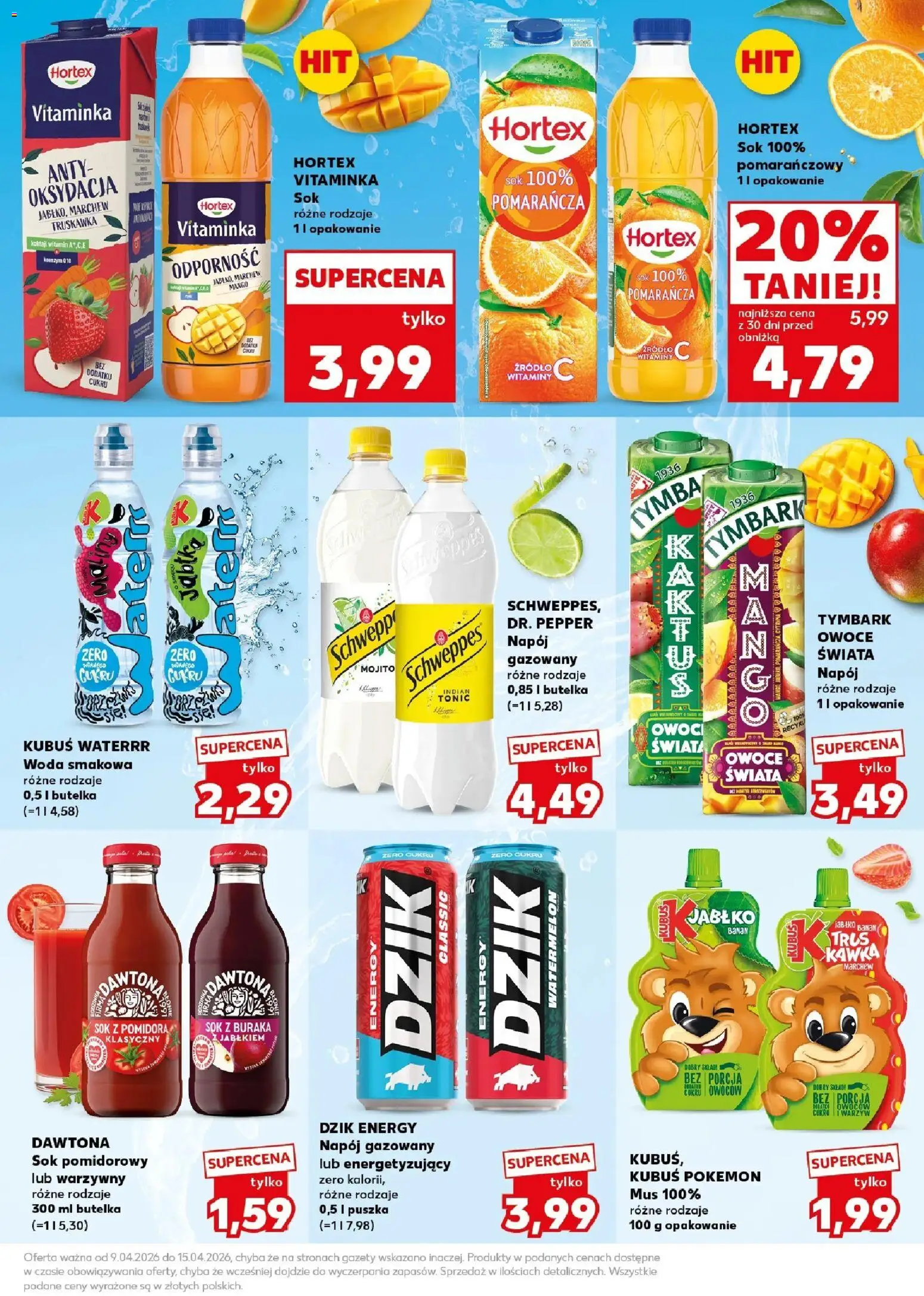 Kaufland gazetka - Super Sobota od 11.04.2026 | Strona: 23 | Produkty: Cytryna, Sok, Banan, Owoce
