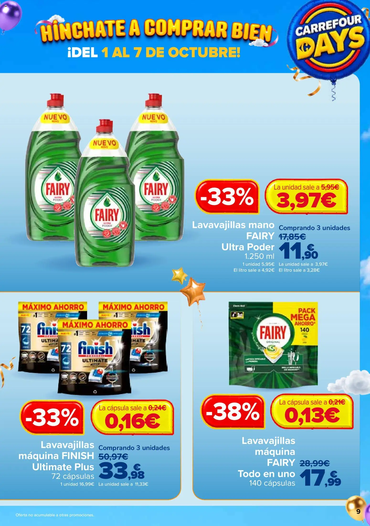 Carrefour Days │ válido desde el 01/10/2026 | Página: 9 | Productos: Cápsulas, Lavavajillas