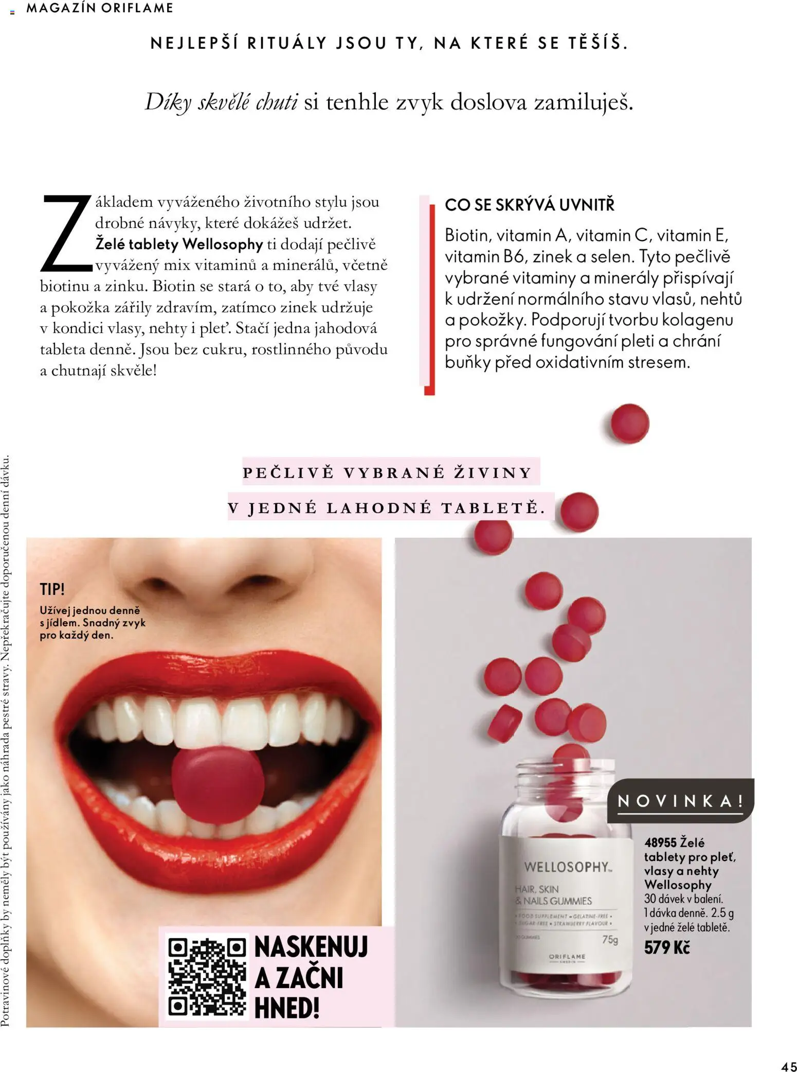 Oriflame katalog Novage+ Proceuticals od 30.09.2026 | Strana: 45 | Produkty: Minerály, Vitamíny, Nehty