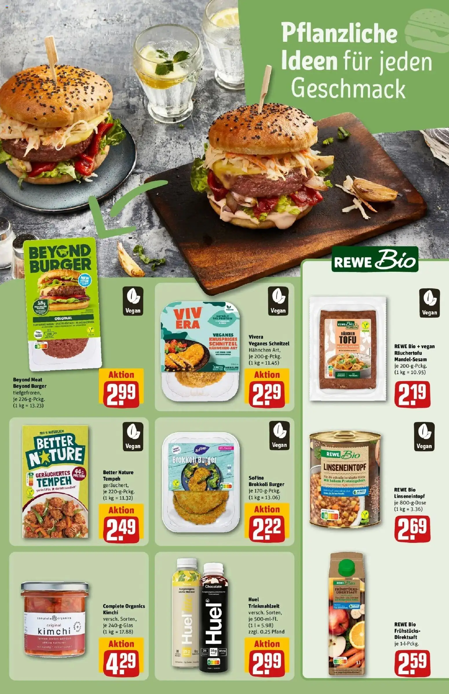 REWE Prospekt ab 31.08.2026 zum Blättern » Angebote | Seite: 17 | Produkte: Küche, Burger, Schnitzel, Brokkoli