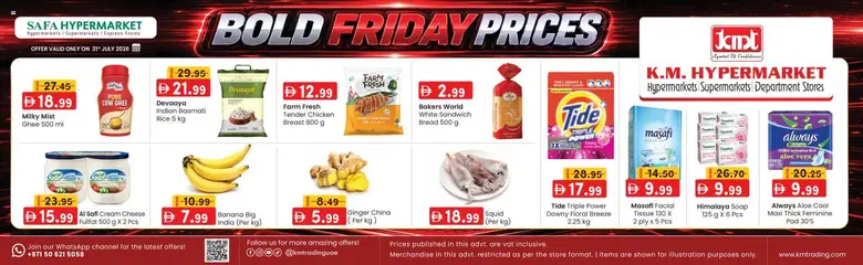 Preview of KM Trading catalogue Bold Friday Prices valid from 31 Jul, 2026