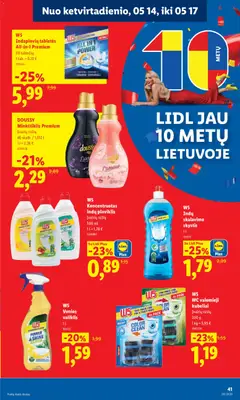 LIDL leidinys galioja nuo 11.05.2026 | Puslapis: 41 | Prekių: Wc, Ploviklis