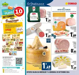 Anteprima del volantino Conad volantino Campania valido a partire dal 09/09/2026 | Pagina: 10 | Prodotti: Frutta, Parmigiano reggiano, Havana, Parmigiano