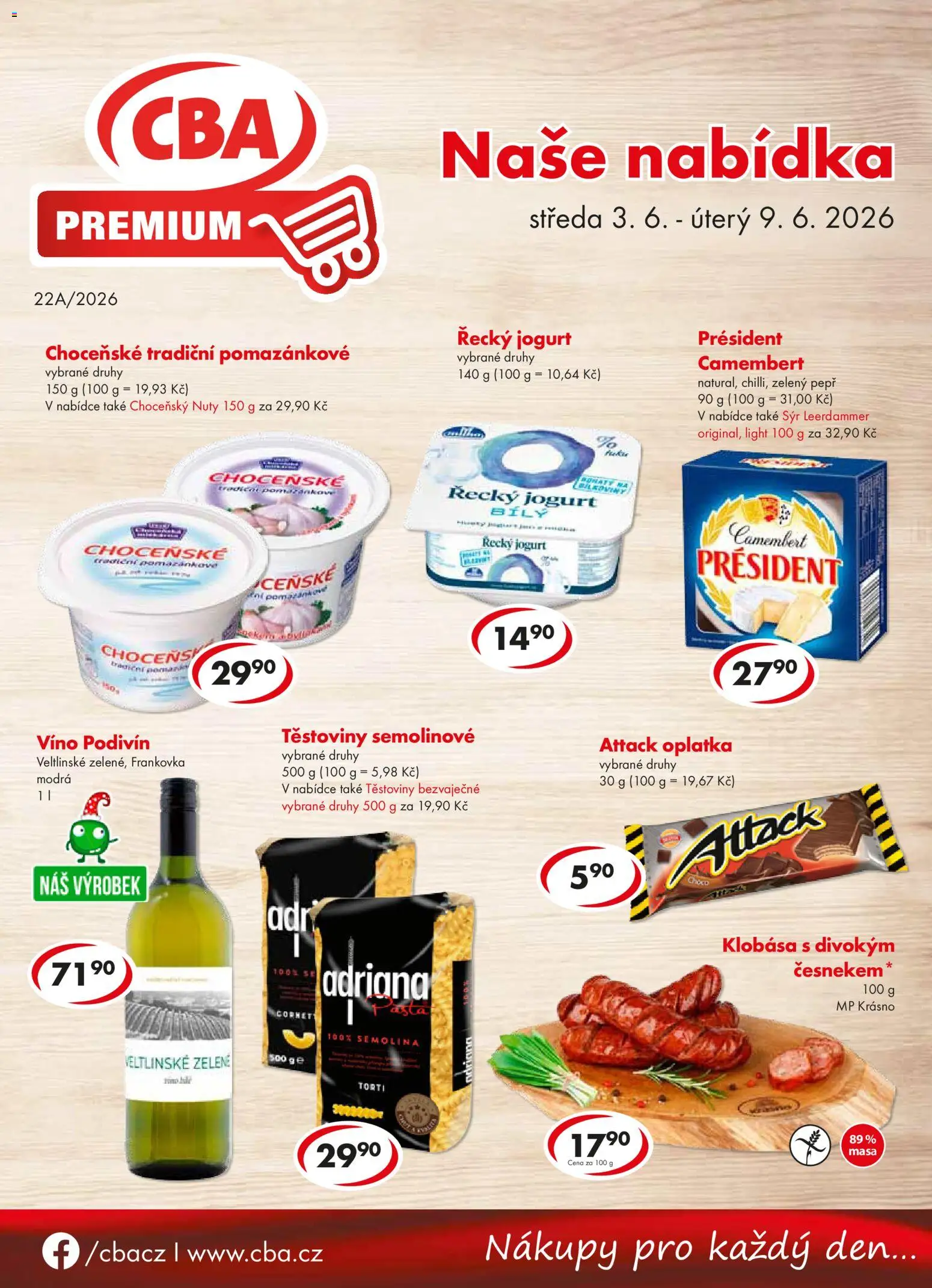 CBA leták - Premium od 03.06.2026 💥 Nenechte si ujít TOP nabídky! ⭐ | Česko