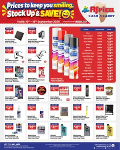Africa Cash & Carry specials catalogue – valid from 10/09/2026 | Page: 40 | Products: Tray, Wax, Light, Oil