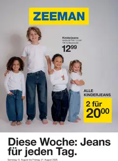 Zeeman Prospekt Jeans ab 15.08.2026 gültig