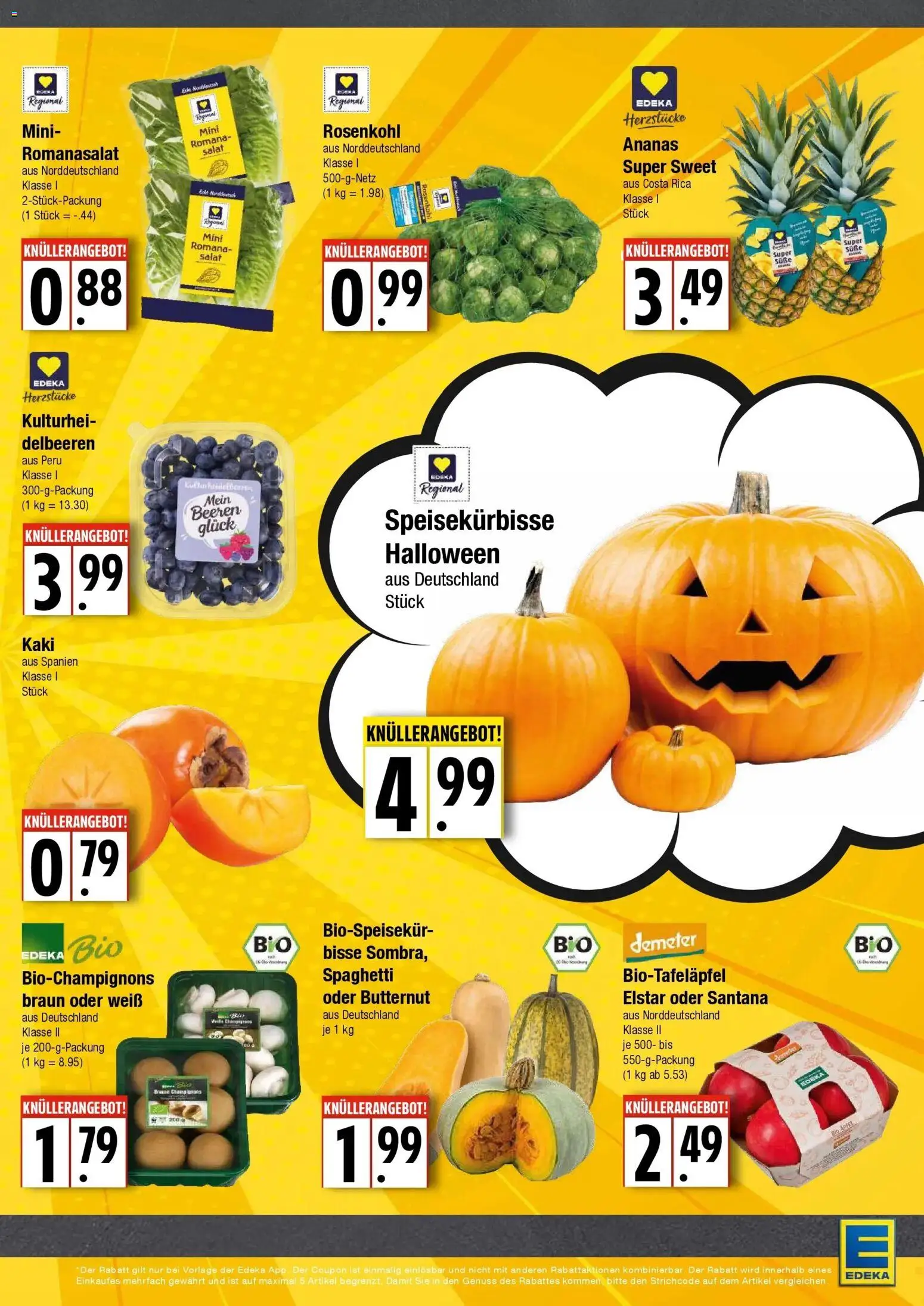 Edeka Prospekt Hamburg (ab 19.10.2026) » Angebote Online | Seite: 3 | Produkte: Spaghetti, Ananas, Kaki, Salat