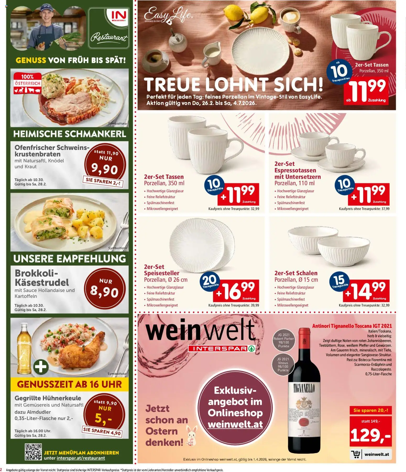 Interspar Flugblatt - Vorarlberg gültig ab 26.02.2026 | Seite: 2 | Produkte: Kartoffeln, Pfeffer, Kraut, Uhr