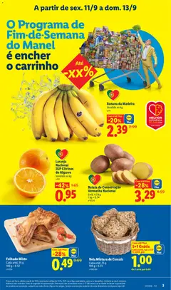 Pré-visualização Lidl folheto válido de 11/09/2026 | Página: 3 | Produtos: Banana, Legumes, Bananas, Cereais