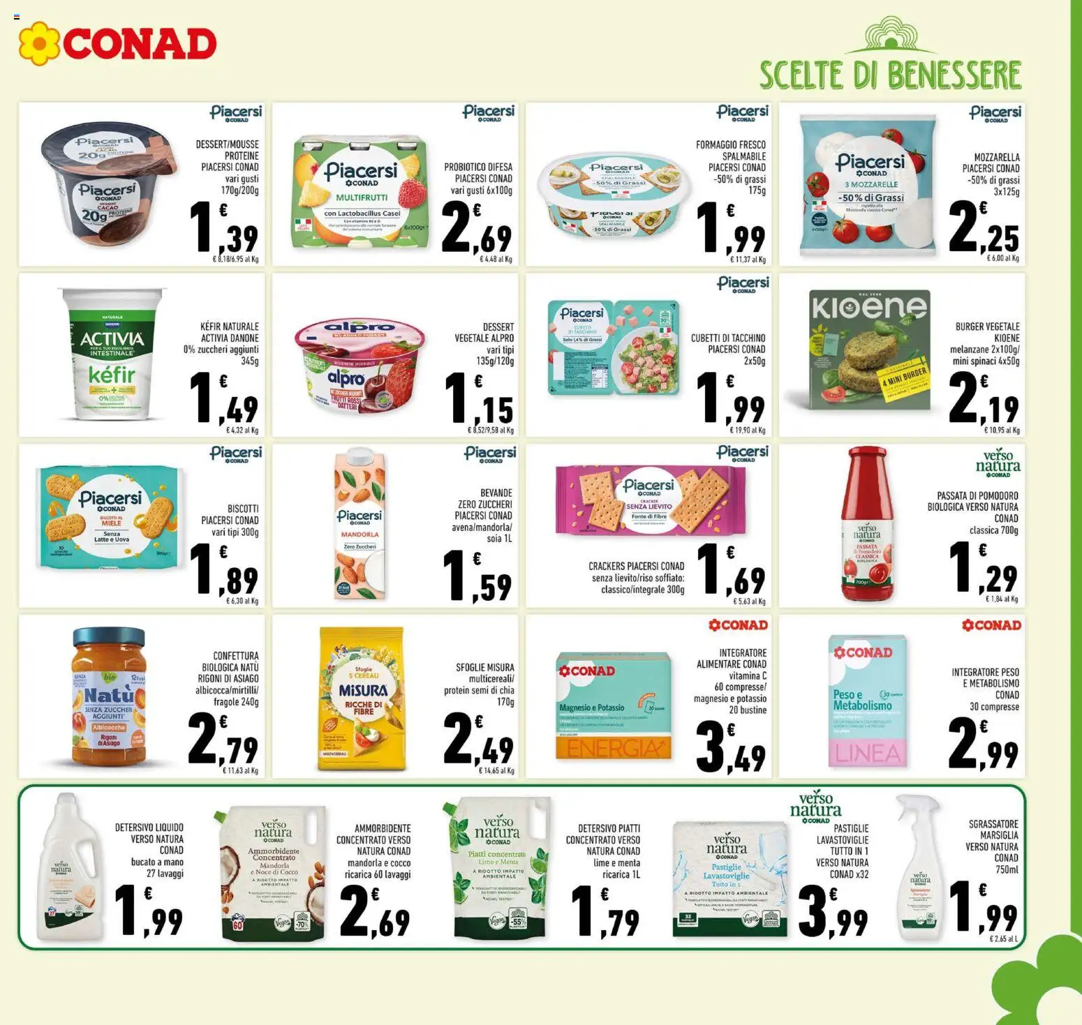 Volantino Conad del 26/08/2026 | Pagina: 7 | Prodotti: Piatti, Latte, Lavastoviglie, Miele