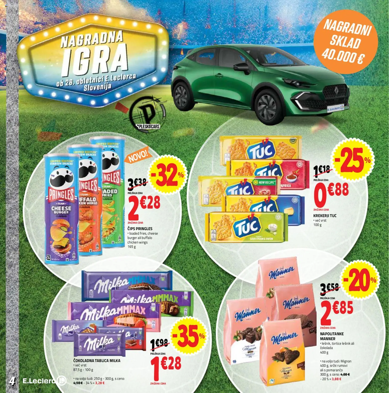 Novi E.leclerc katalog ponudbe – veljaven od 10.06.2026 | Stran: 4 | Izdelki: Tablica, Paprika, Cokolada, Cips