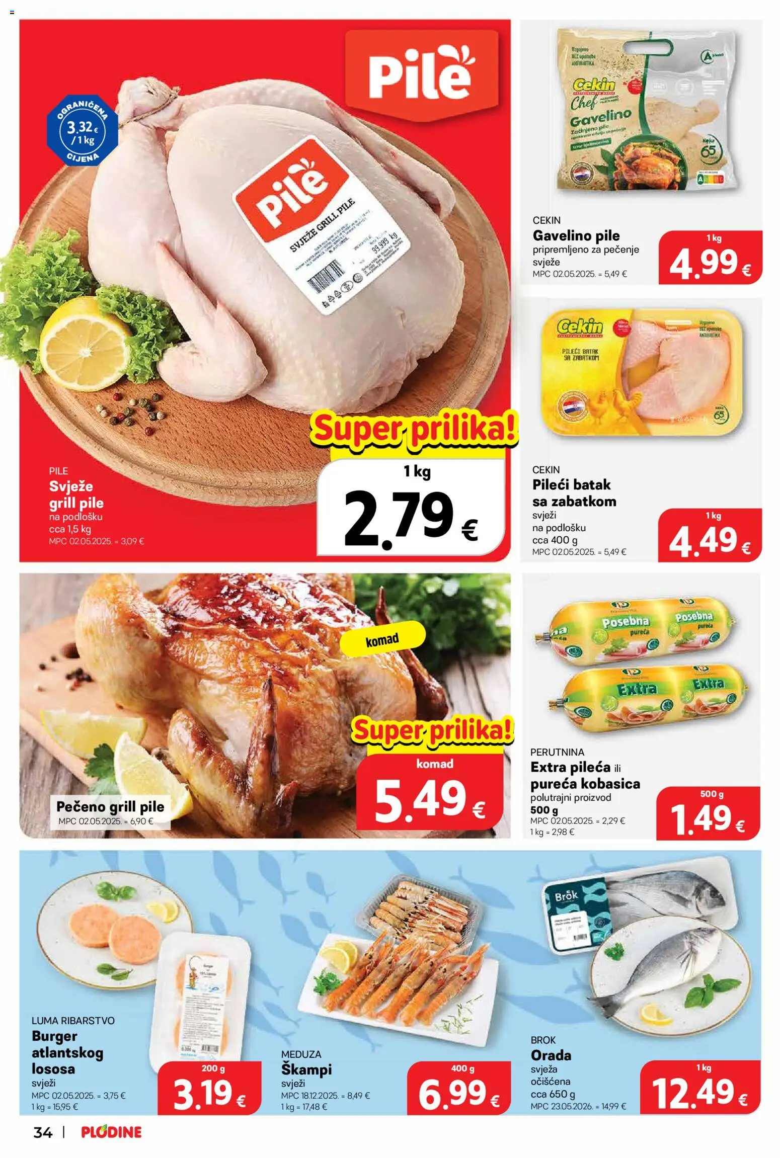 Plodine katalog | vrijedi od 18.06.2026 | Stranica: 34 | Proizvodi: Kobasica