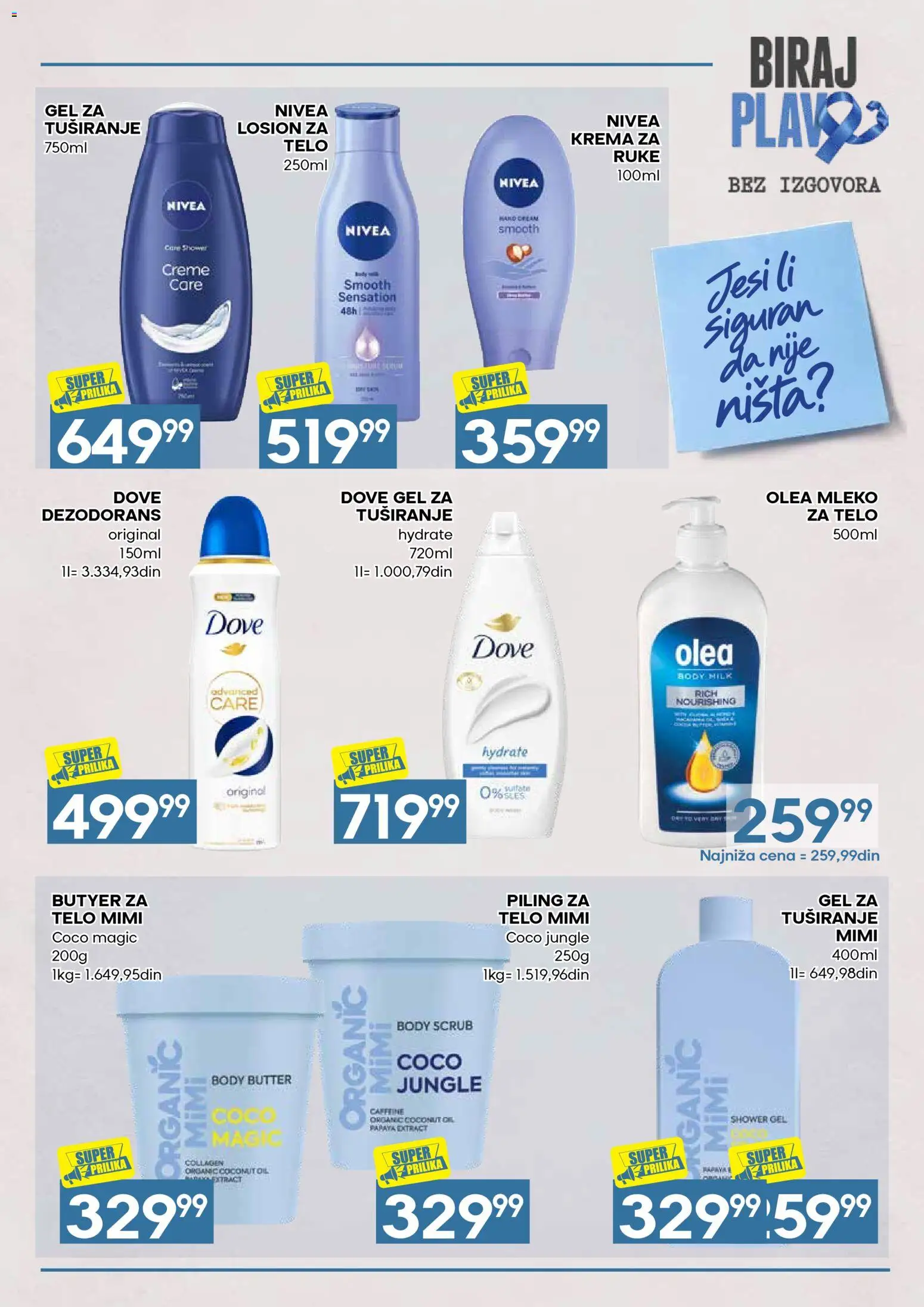 Idea katalog - važi od 01.11.2026 | Strana: 19 | Proizvode: Mleko, Krema, Piling, Dove