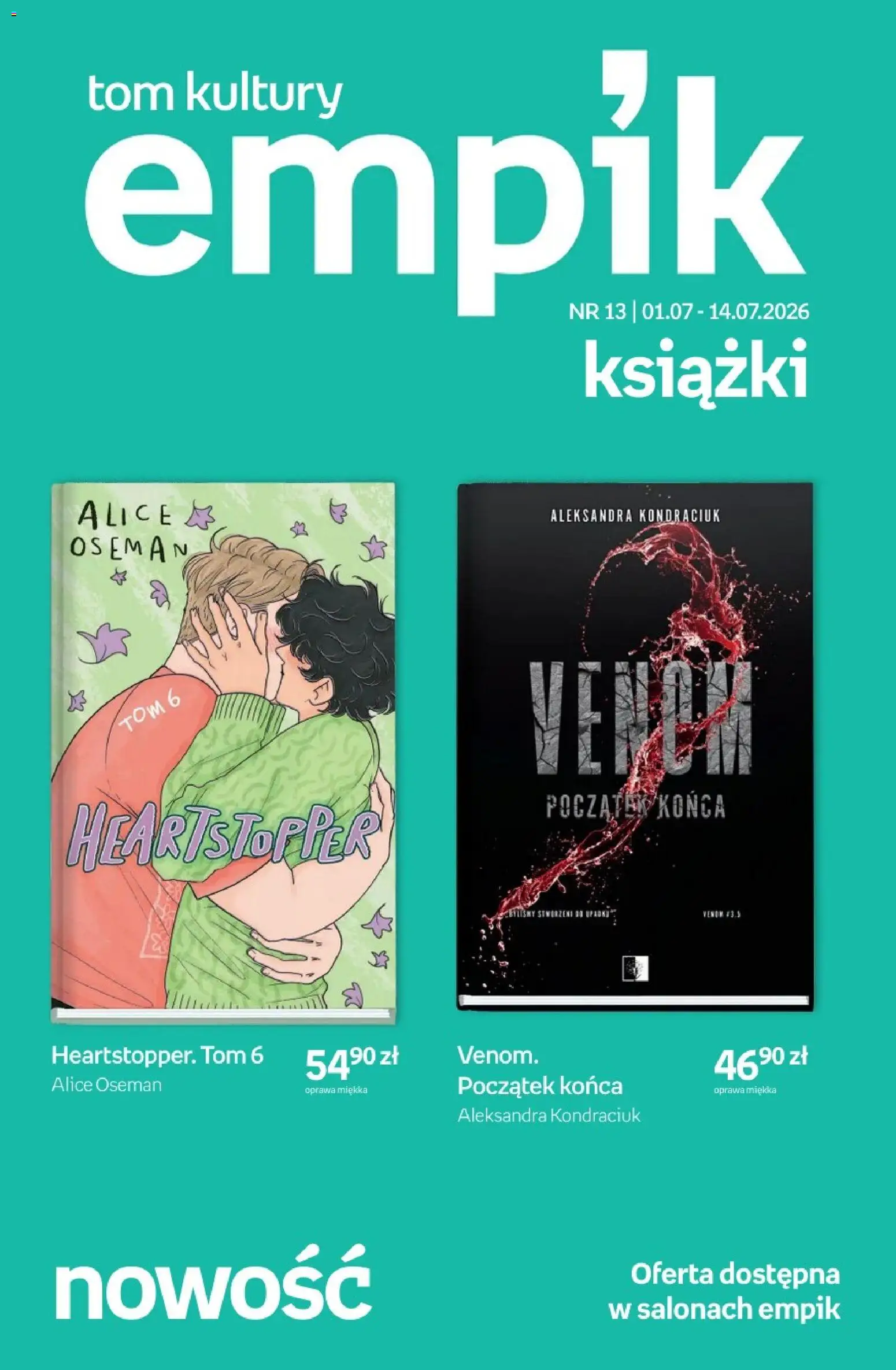 Empik promocje - Tom kultury Książki od 01.07.2026 | Strona: 1