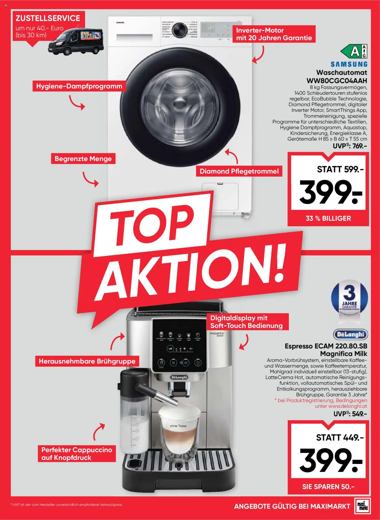 Maximarkt Flugblatt gültig ab 27.08.2026 | Seite: 23 | Produkte: Samsung, Kaffee
