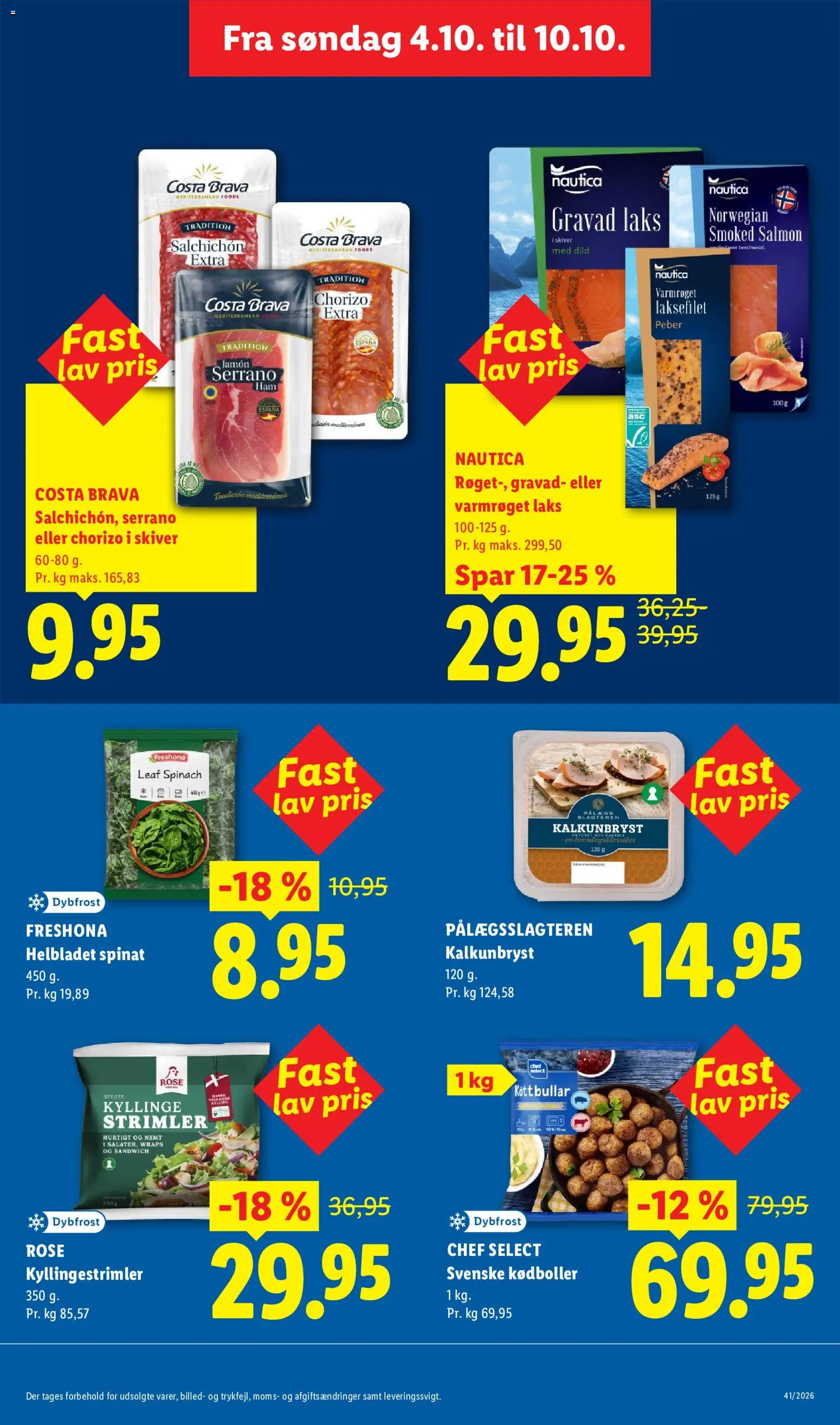 Lidl tilbudsavis – gyldig fra 04/10/2026 | Side: 3 | Produkter: Dild, Peber, Spinat, Laks