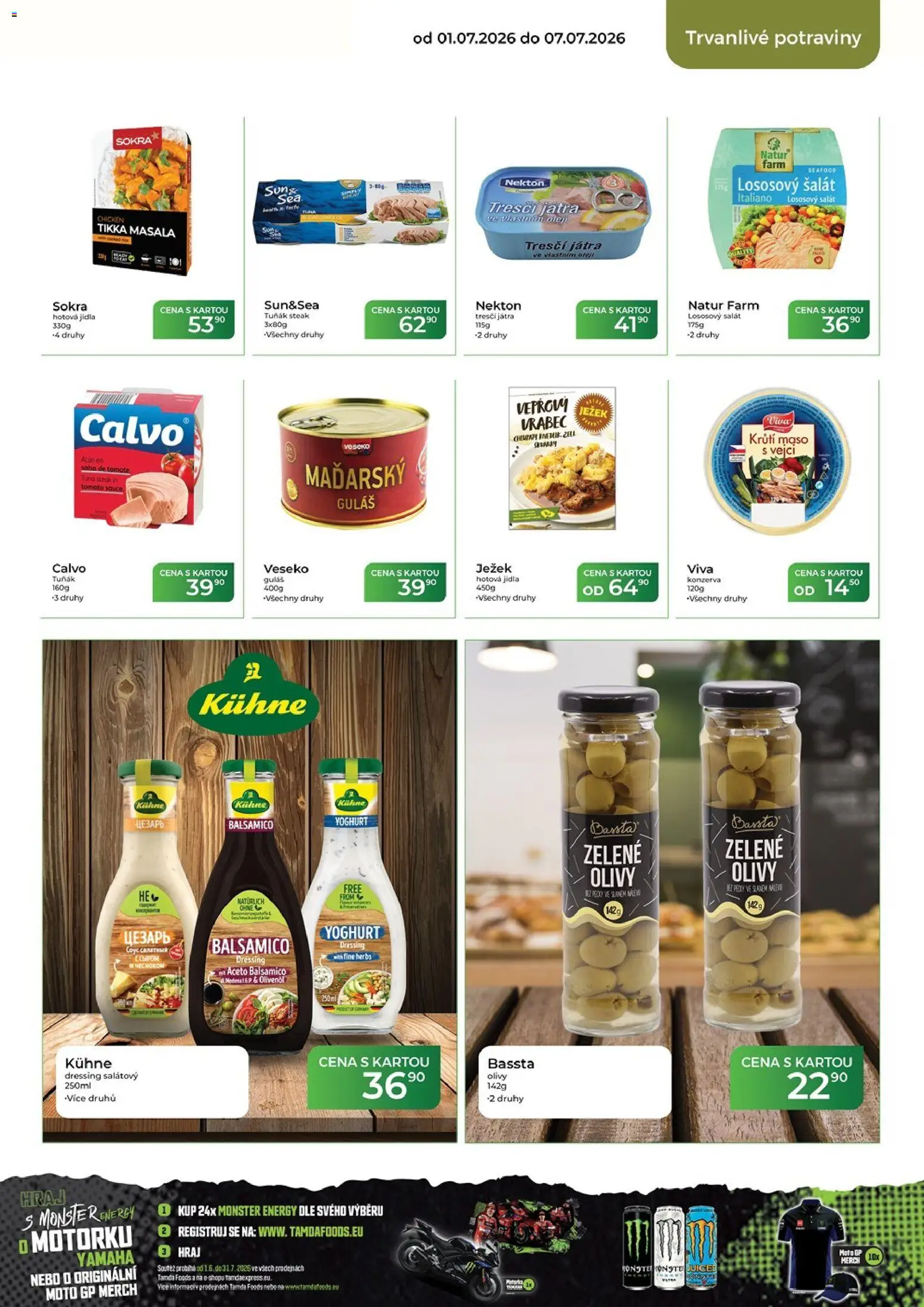 Tamda Foods leták od 01.07.2026 | Strana: 42 | Produkty: Balsamico, Olivy, Maso, Tuňák steak