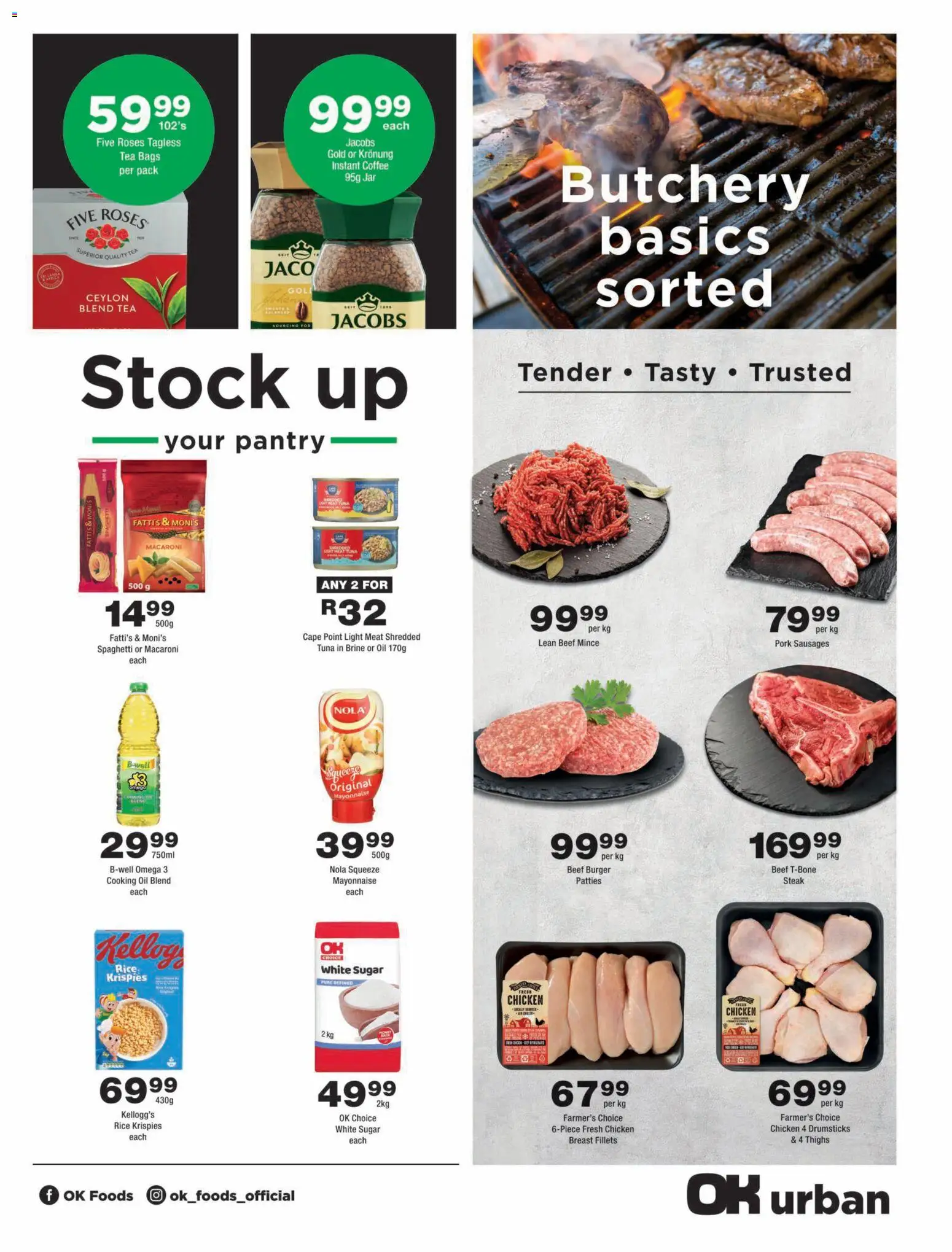New OK Foods catalogue – valid from 12/08/2026 | Page: 3 | Products: Tuna, Omega 3, Light, Chicken