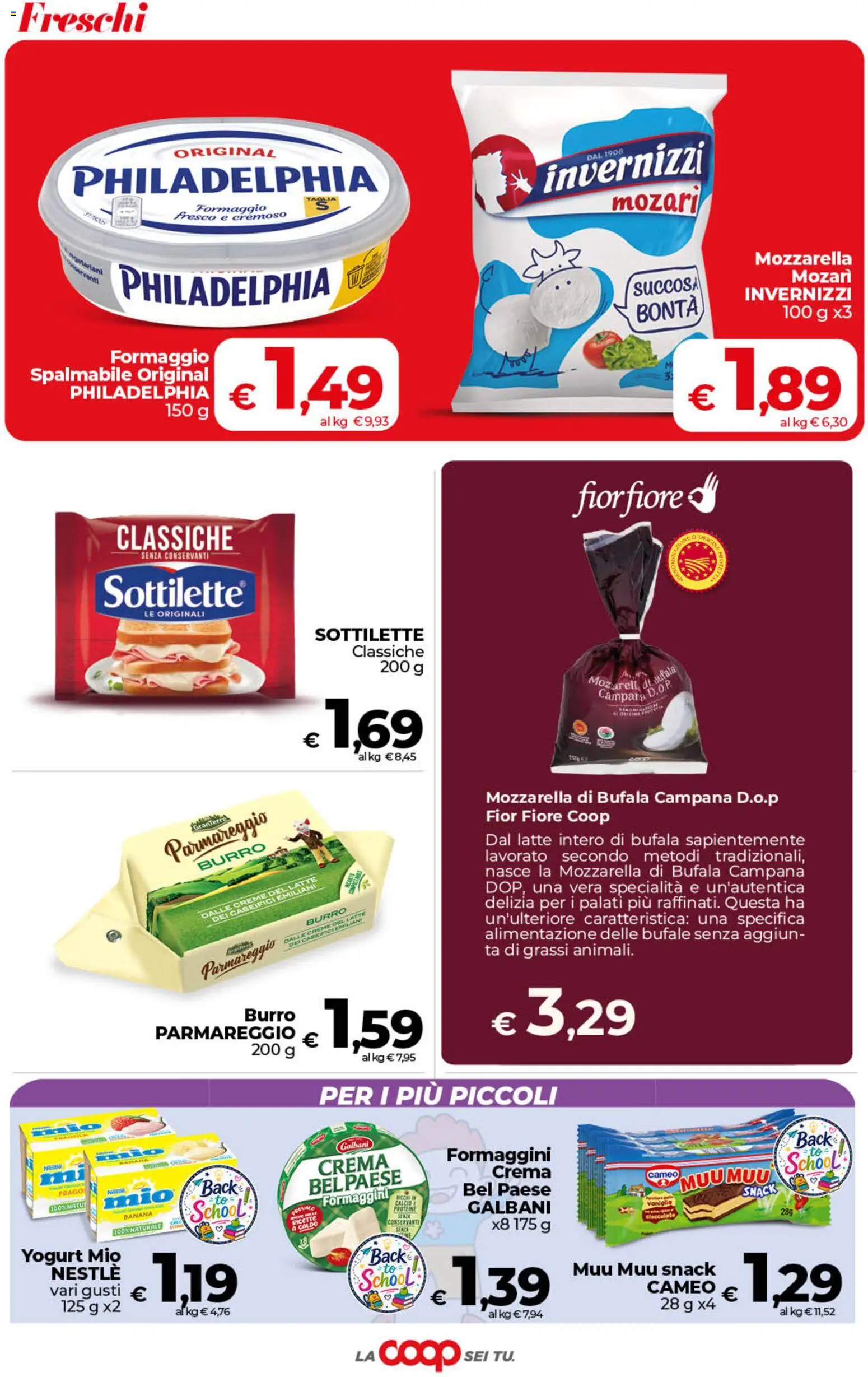 Volantino COOP del 01/09/2026 | Pagina: 7 | Prodotti: Crema, Formaggio, Latte intero, Specialità
