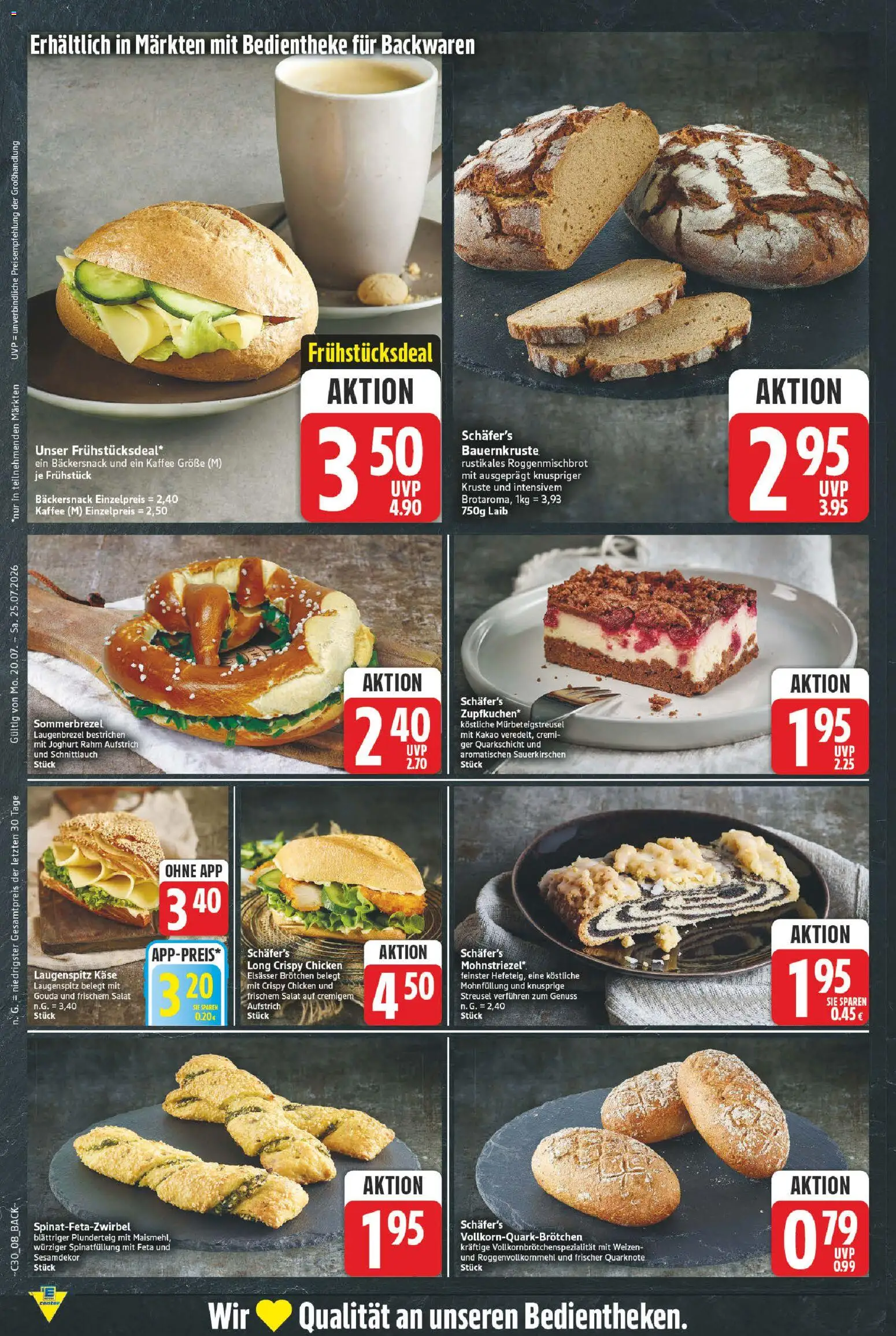 E center Prospekt – gültig ab 20.07.2026 | Seite: 9 | Produkte: Käse, Joghurt, Gouda, Salat
