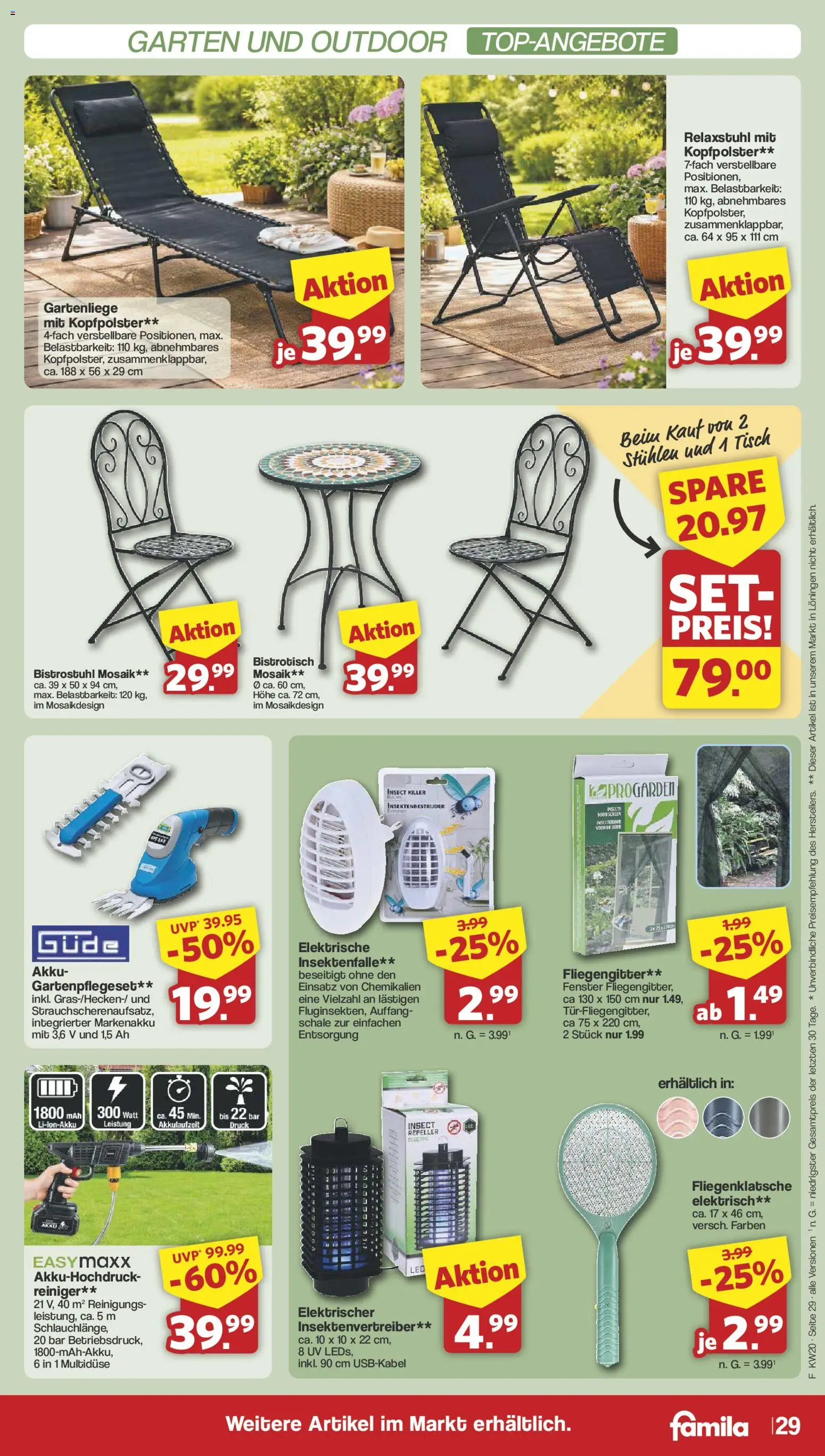 Famila Nordwest Prospekt 	 – gültig ab 11.05.2026 | Seite: 29 | Produkte: Tisch, Kopfpolster