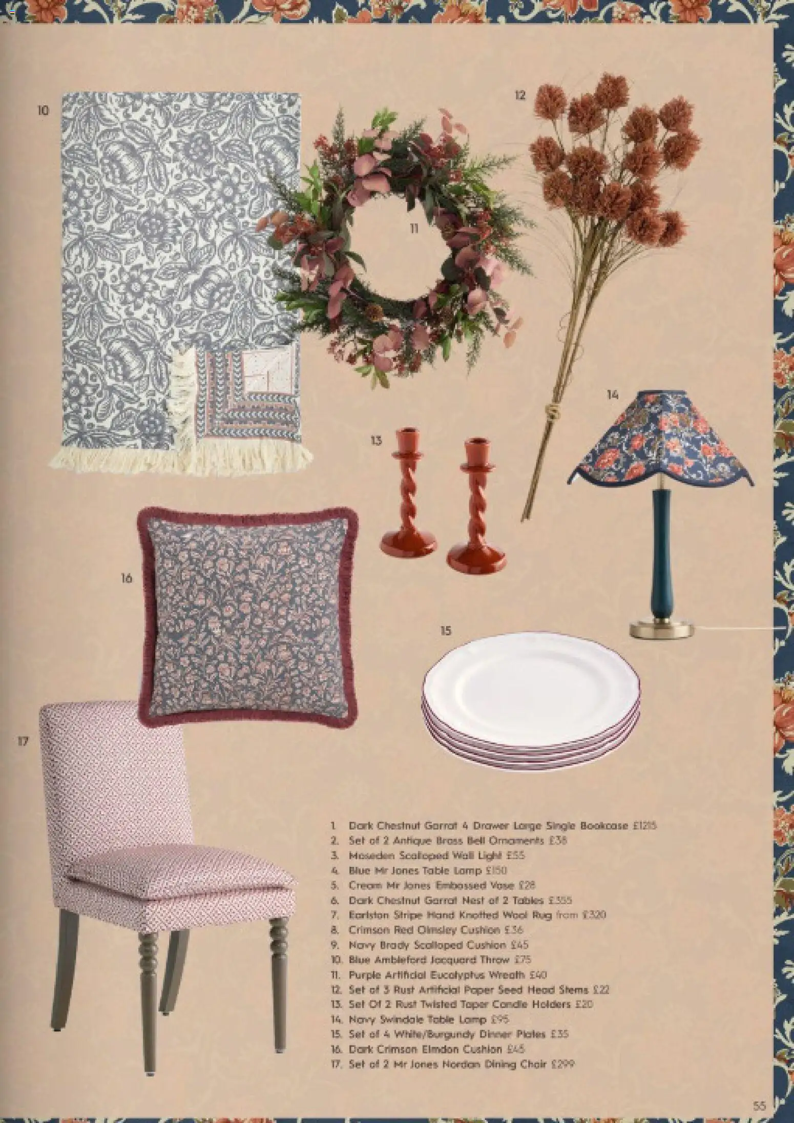 {H1} | Page: 55 | Products: Table, Lamp, Rug, Table lamp