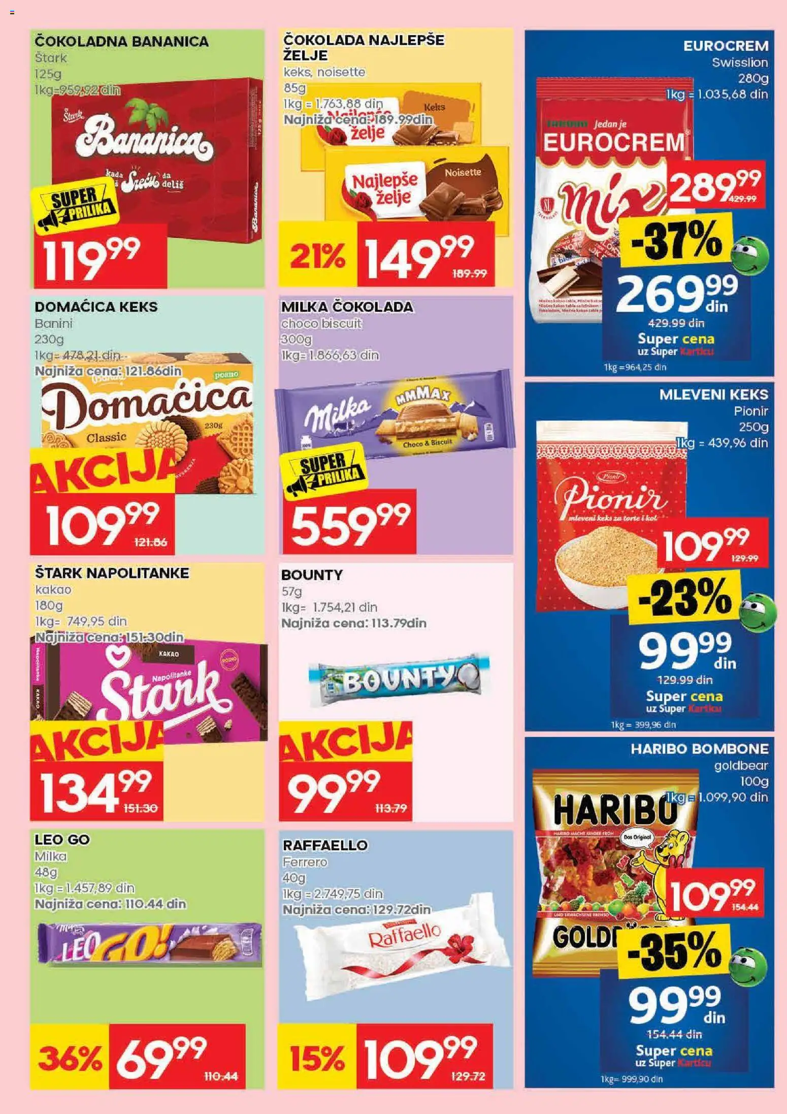 Roda katalog - važi od 09.07.2026 | Strana: 23 | Proizvode: Bombone, Mleveni keks, Eurocrem, Domaćica
