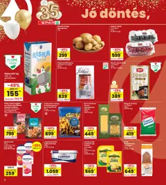 Interspar akciós újság - amely érvényes a következő dátumtól: 2026.07.23. | Oldal: 2 | Termékek: Bacon, Tej, Sajt, Száraztészta