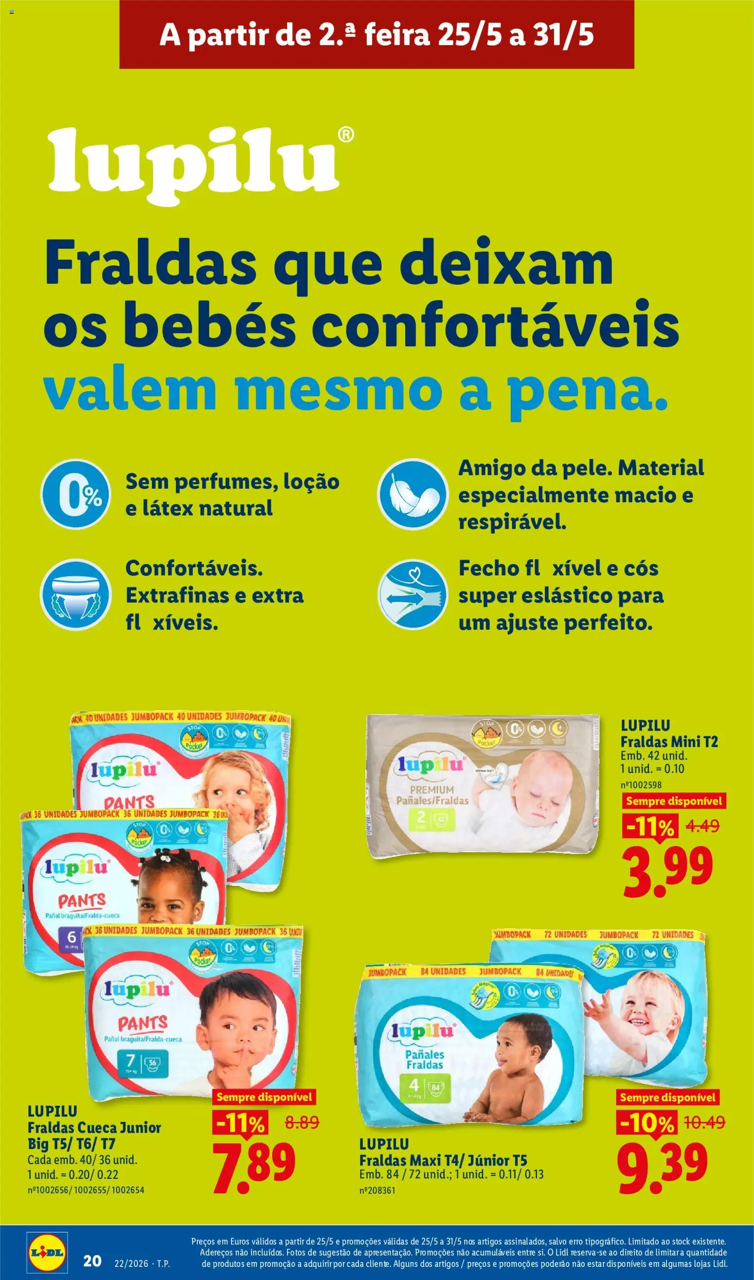 Lidl folheto │ válido de 25.05.2026 | Página: 20 | Produtos: Fraldas