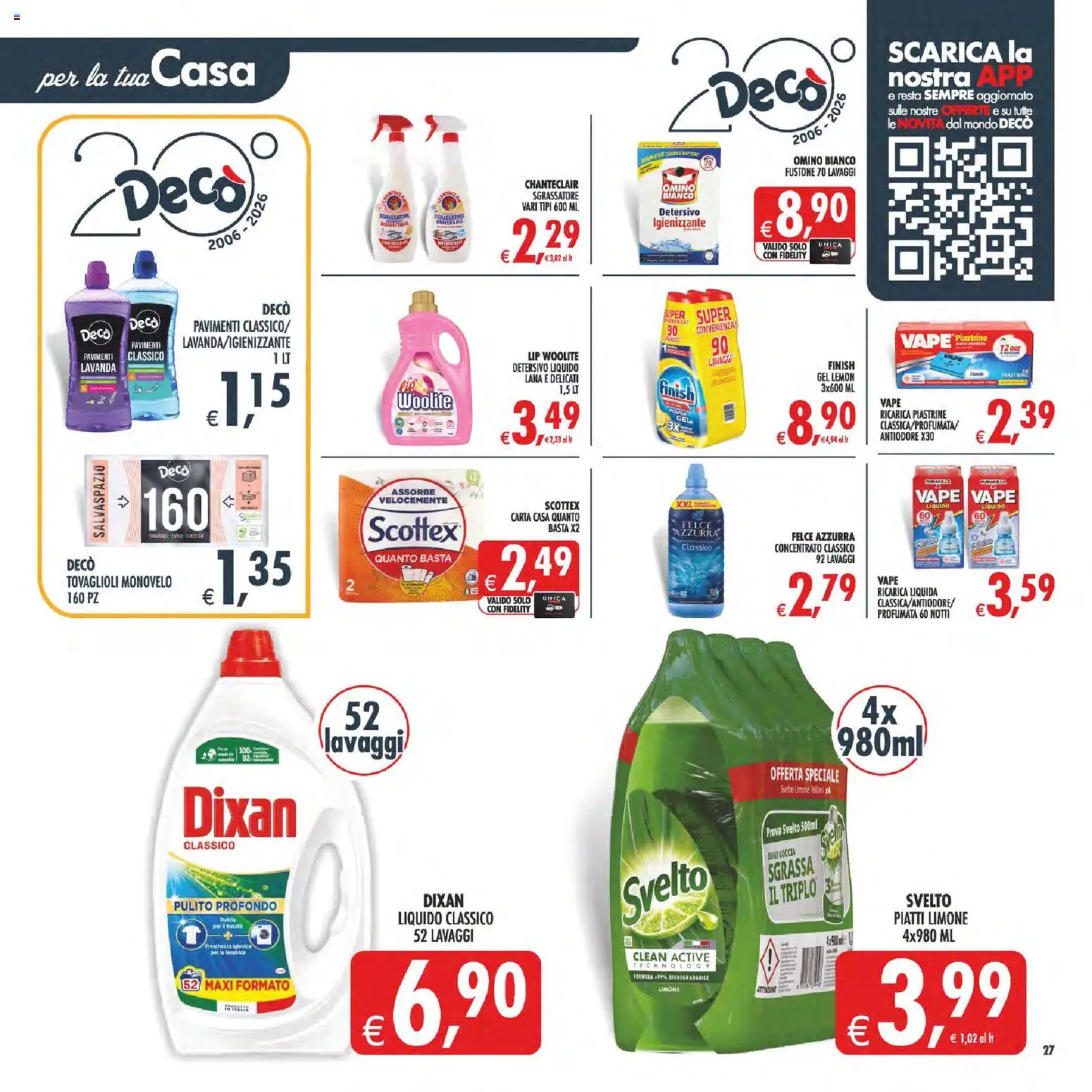 Volantino Decò del 11/08/2026 | Pagina: 35 | Prodotti: Piatti, Limone, Lavatrice, Lavanda
