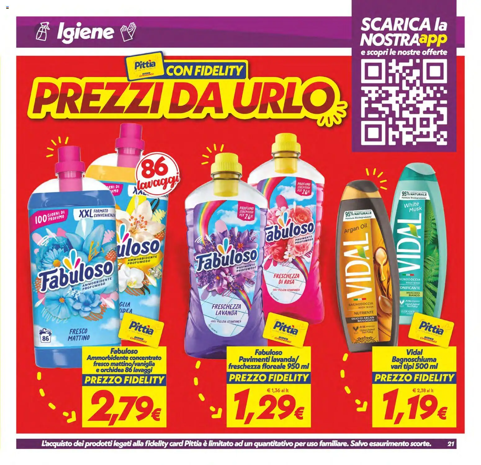 Volantino SuperConveniente del 13/10/2026 | Pagina: 21 | Prodotti: Bagnoschiuma, Ammorbidente, Lavanda, Profumo
