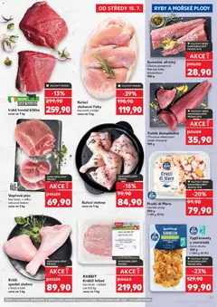 Náhled letáku Vepřová plec, Vepřová plec bez kosti, v celku vakuově balení od 15.07.2026 | Strana: 13 | Produkty: Tuňák, Filet, Vepřová plec, Krevety