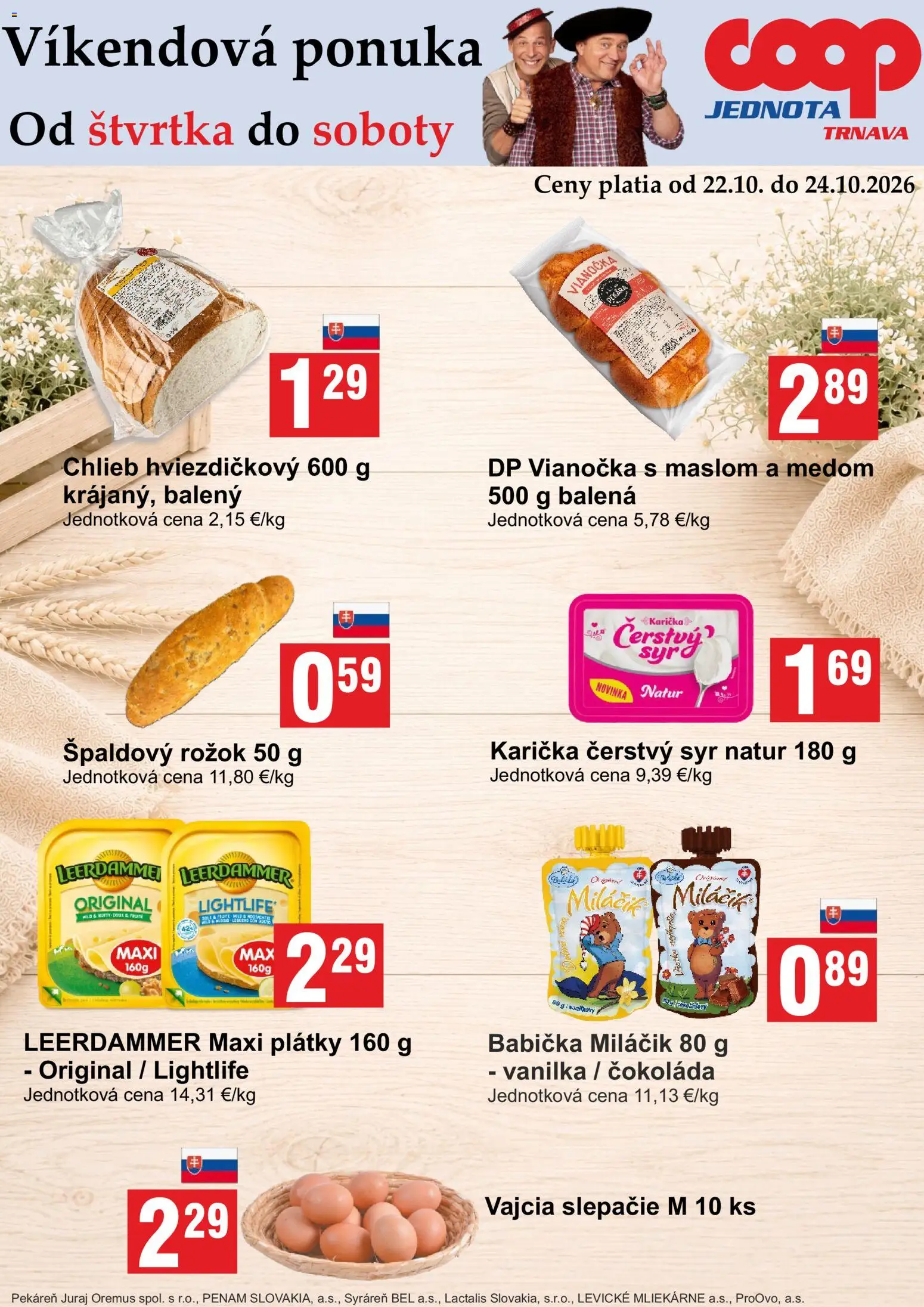 Nové COOP Jednota akcie – leták je platný od 22.10.2026 | Strana: 1