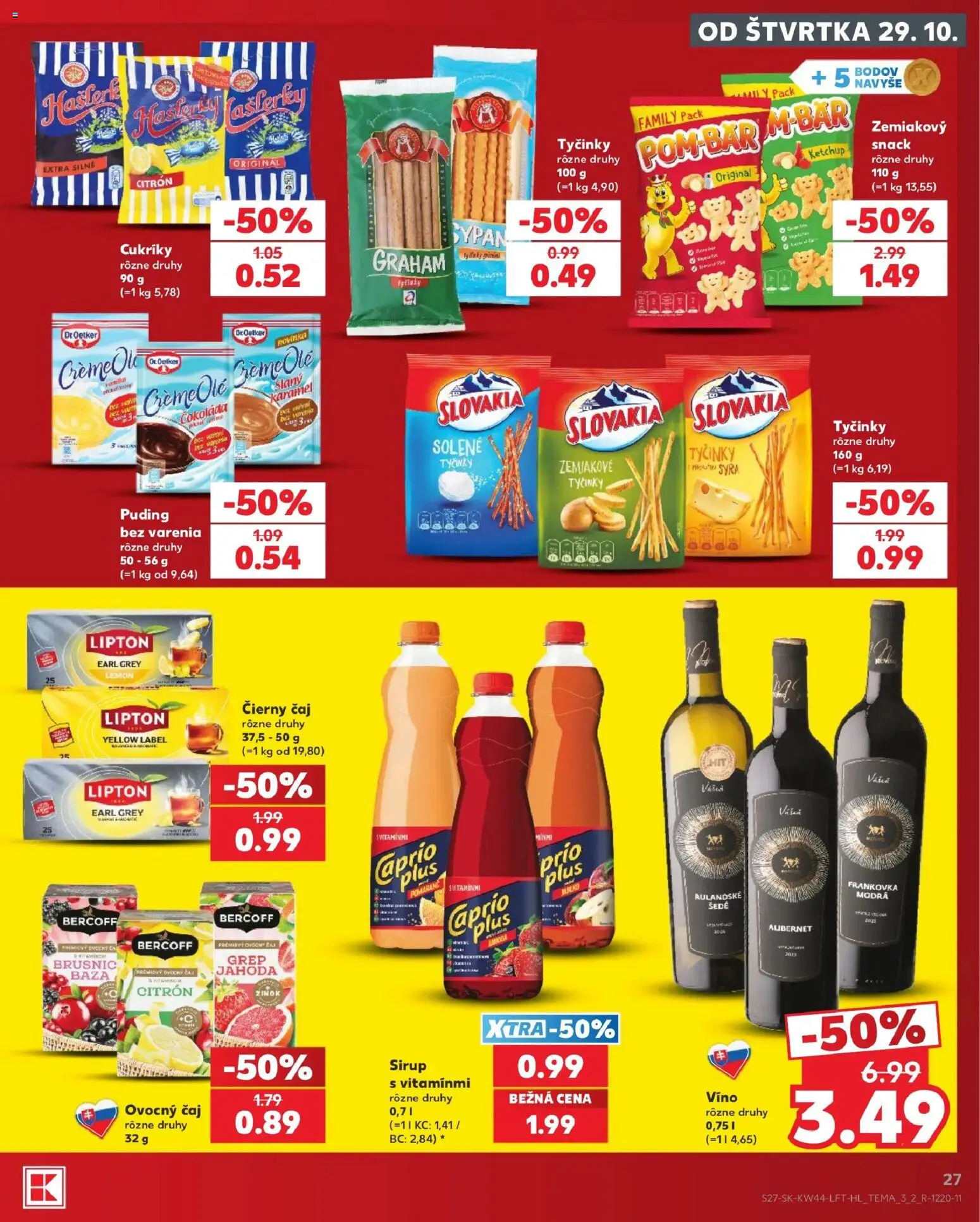 Kaufland SK akciós ujság - amely érvényes a következő dátumtól: 2026.10.29. | Oldal: 27