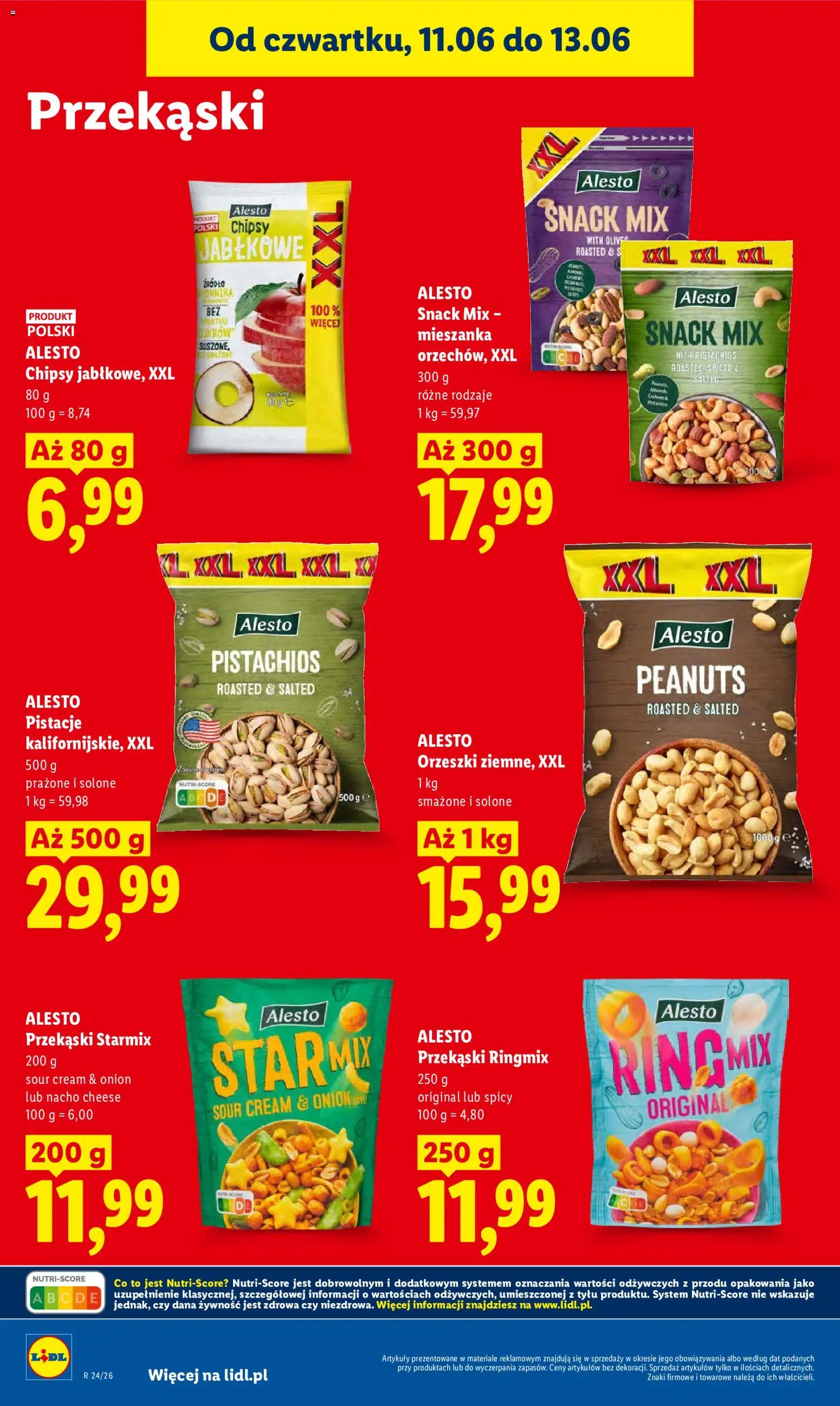 Lidl gazetka od 11.06.2026 | Strona: 80 | Produkty: Chipsy, Orzeszki ziemne, Chipsy jabłkowe