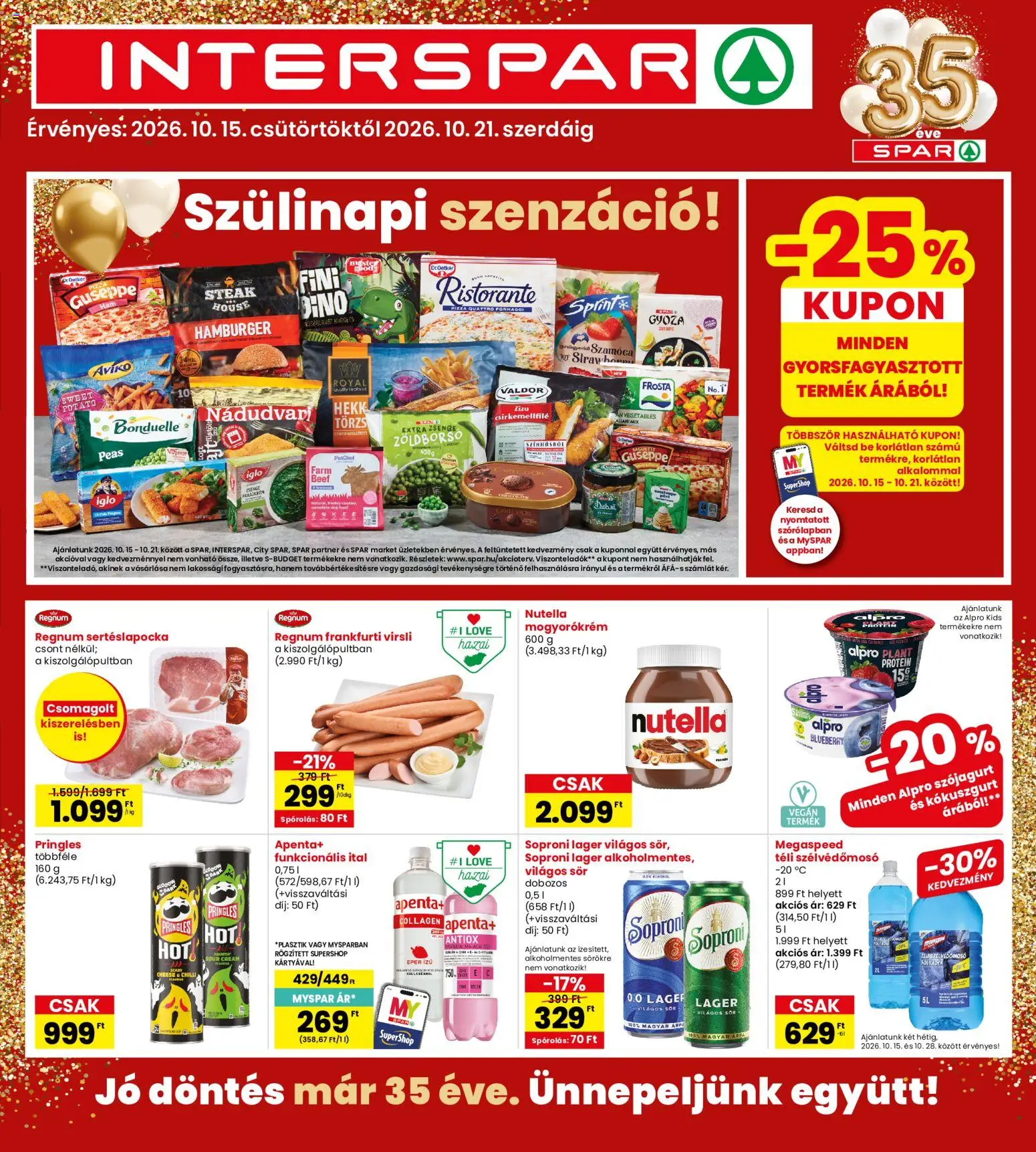 Interspar akciós ujság - amely érvényes a következő dátumtól: 2026.10.15. | Oldal: 1