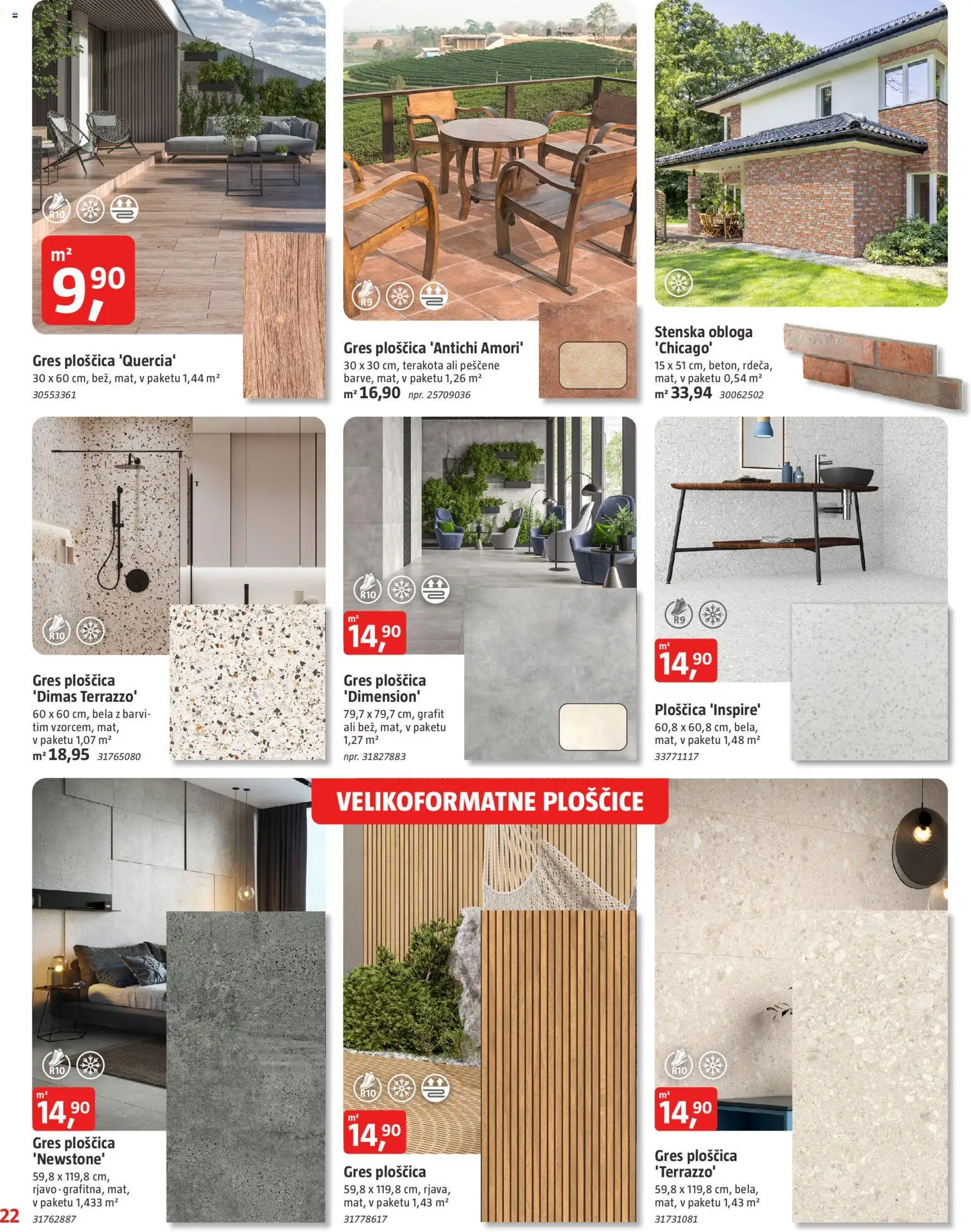 Novi Bauhaus katalog ponudbe – veljaven od 17.06.2026 | Stran: 22 | Izdelki: Ploščice