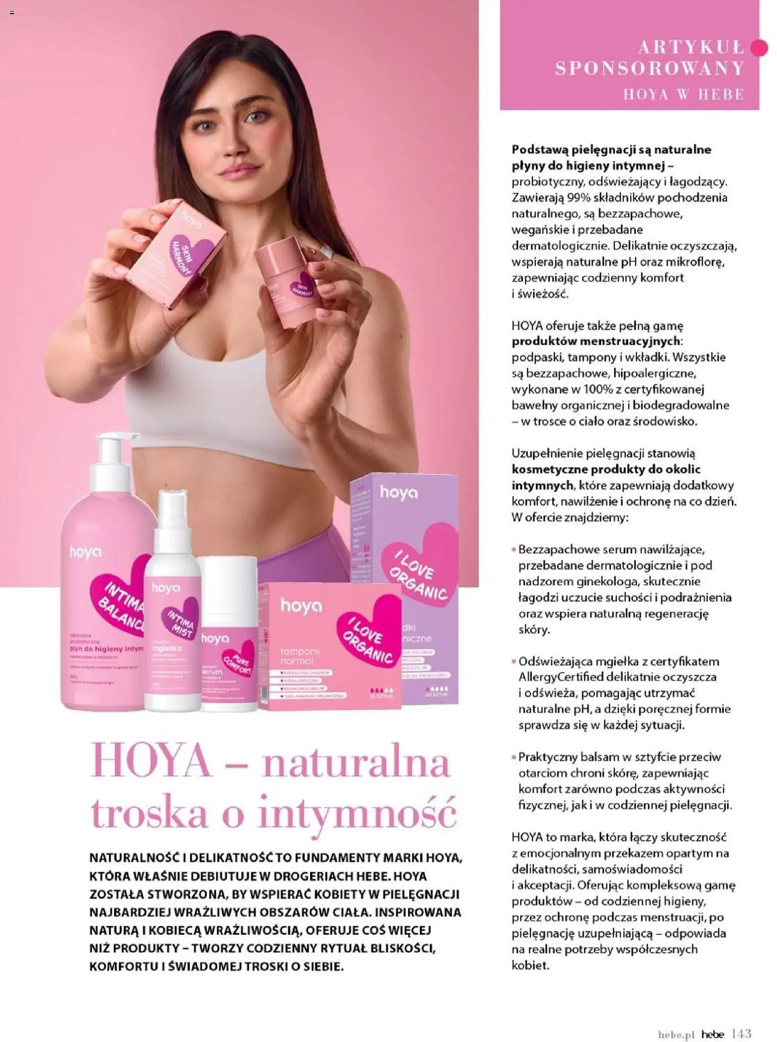 Hebe gazetka - Magazyn od 01.07.2026 | Strona: 143 | Produkty: Tampony
