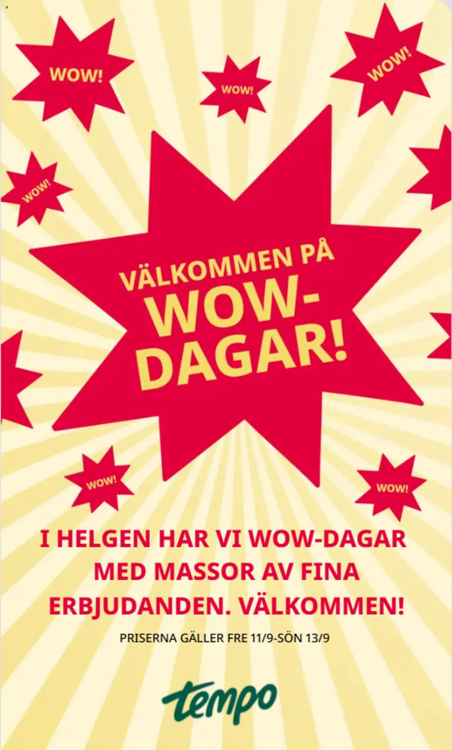 Tempo reklamblad aktuell från 07/09/2026 | Sida: 9