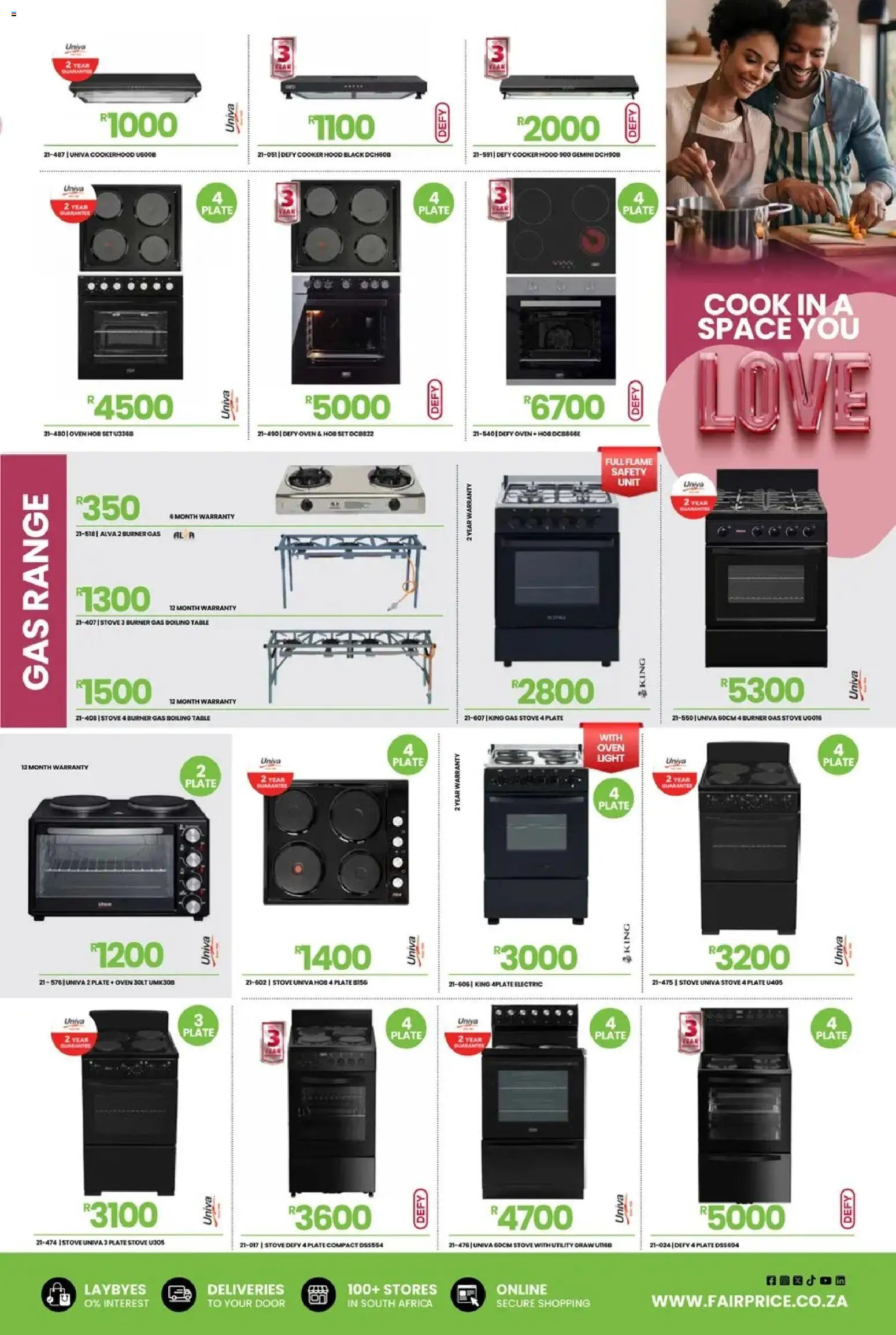 New Fair Price catalogue – valid from 01/02/2026 | Page: 3 | Products: Utility, Oven, Stove, Hood