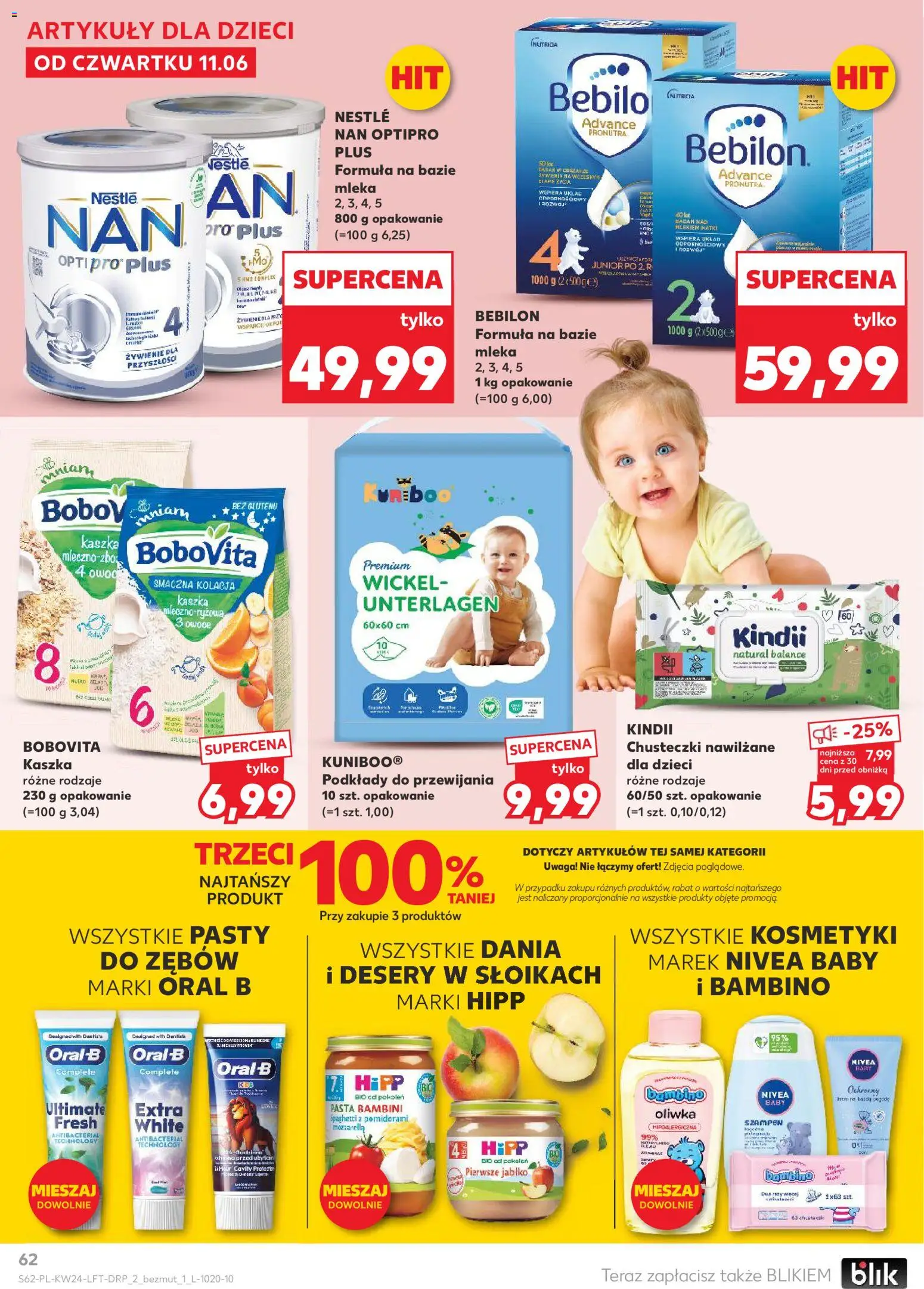 Kaufland Polsko leták od 11.06.2026 | Strana: 62 | Produkty: Nivea, Mozarella, Cd, Hipp