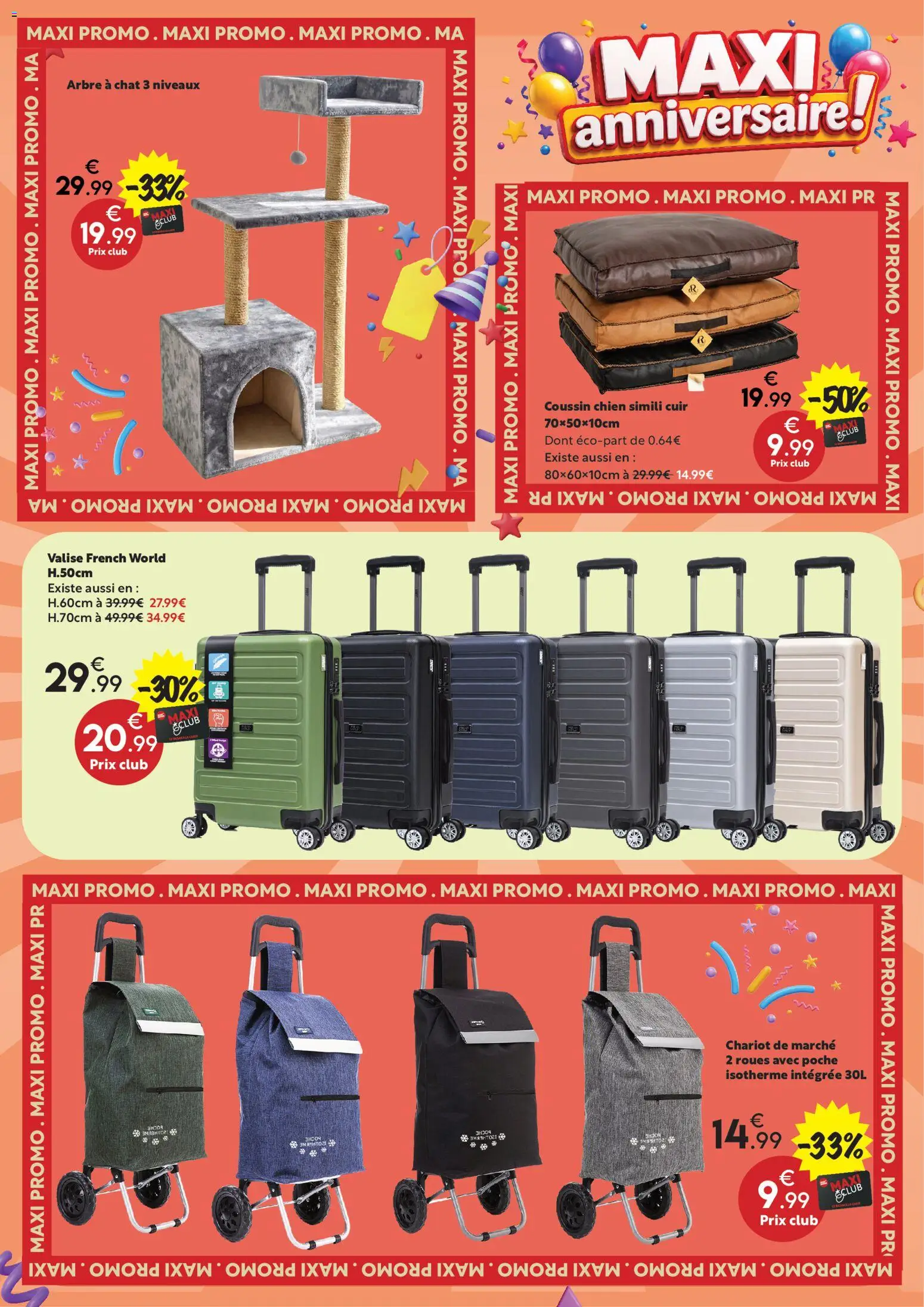 {H1} | Page: 19 | Produits: Anniversaire, Chariot de marche, Arbre à chat, Chariot