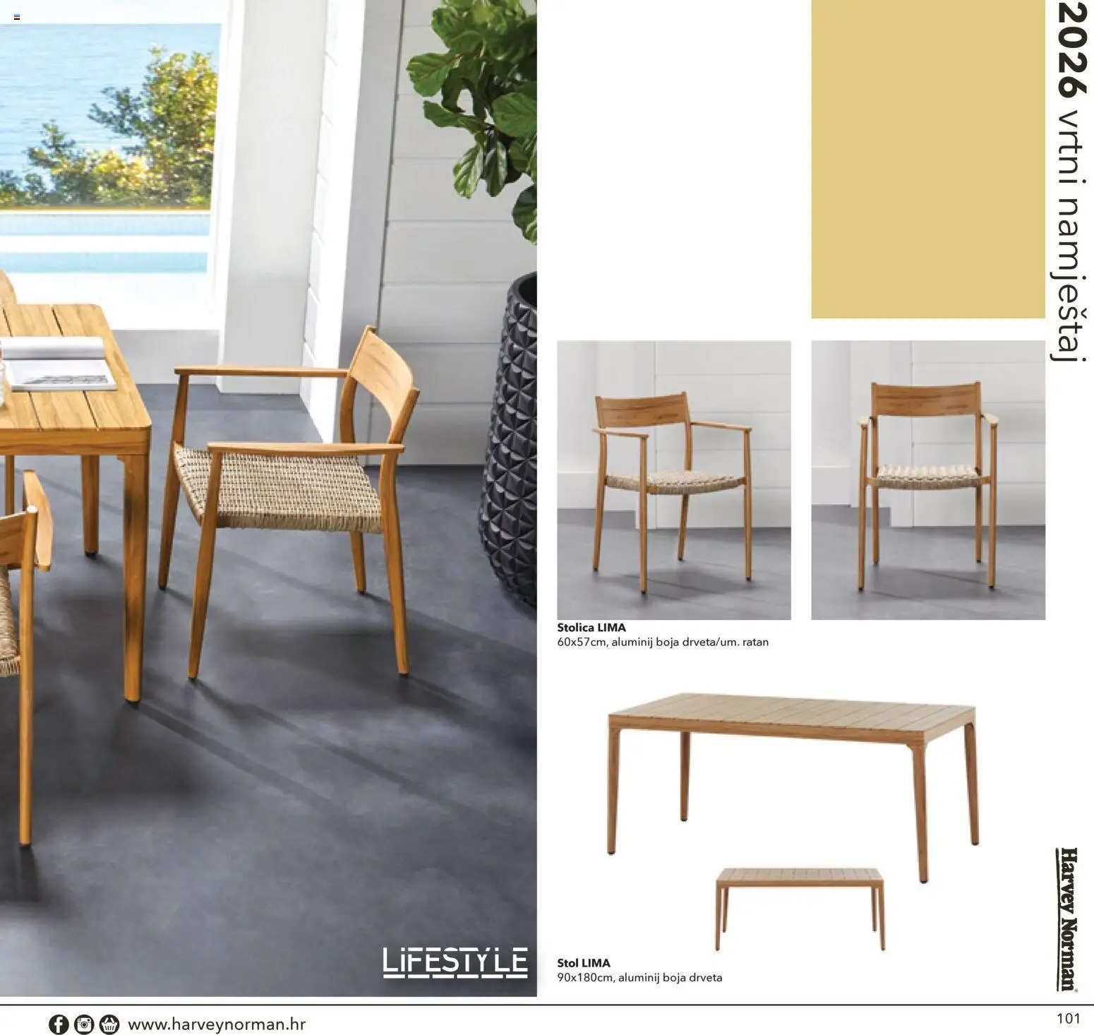 Harvey Norman katalog | vrijedi od 07.04.2026 | Stranica: 101 | Proizvodi: Stol, Stolica, Vrtni namještaj
