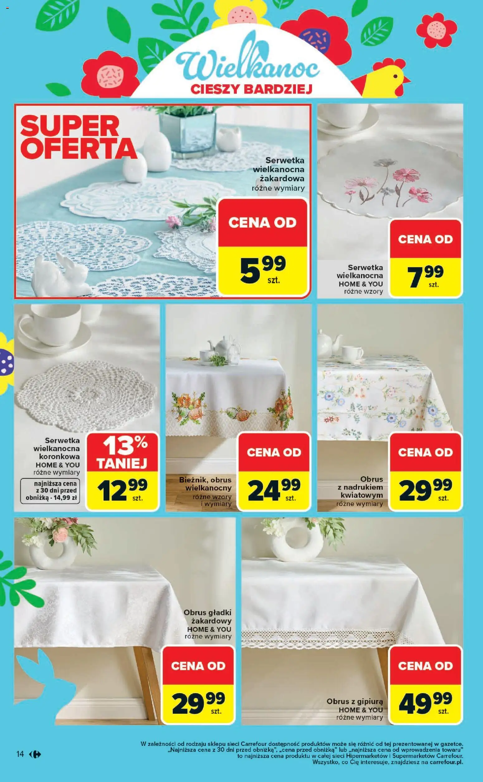 Carrefour gazetka - Wielkanoc cieszy bardziej od 09.03.2026 | Strona: 14