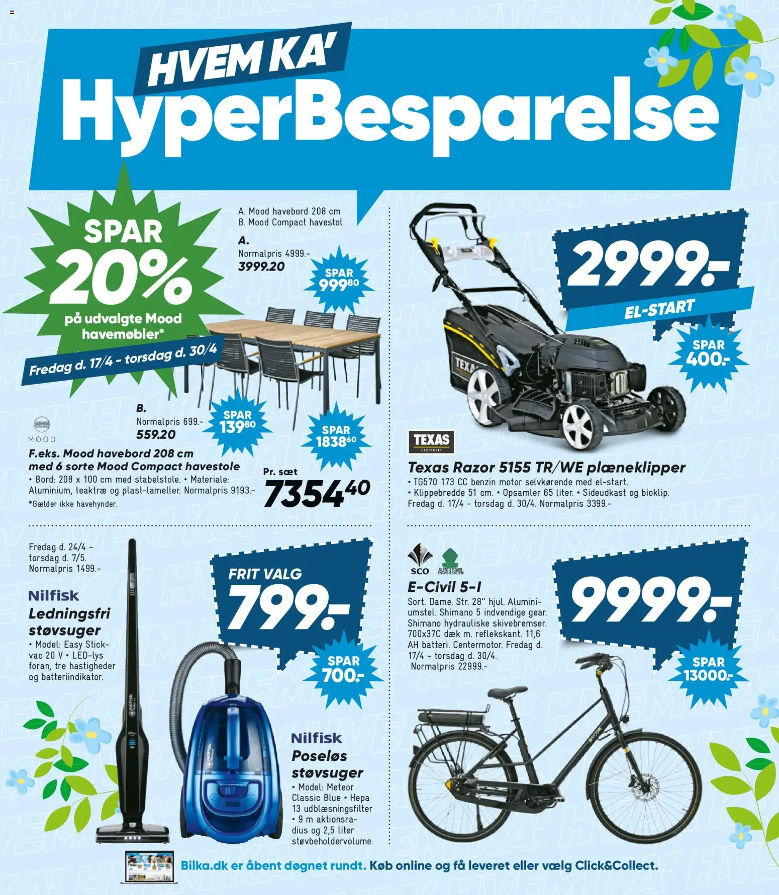 Bilka tilbudsavis – gyldig fra 24.04.2026 | Side: 5 | Produkter: Bord, Havestole, Støvsuger
