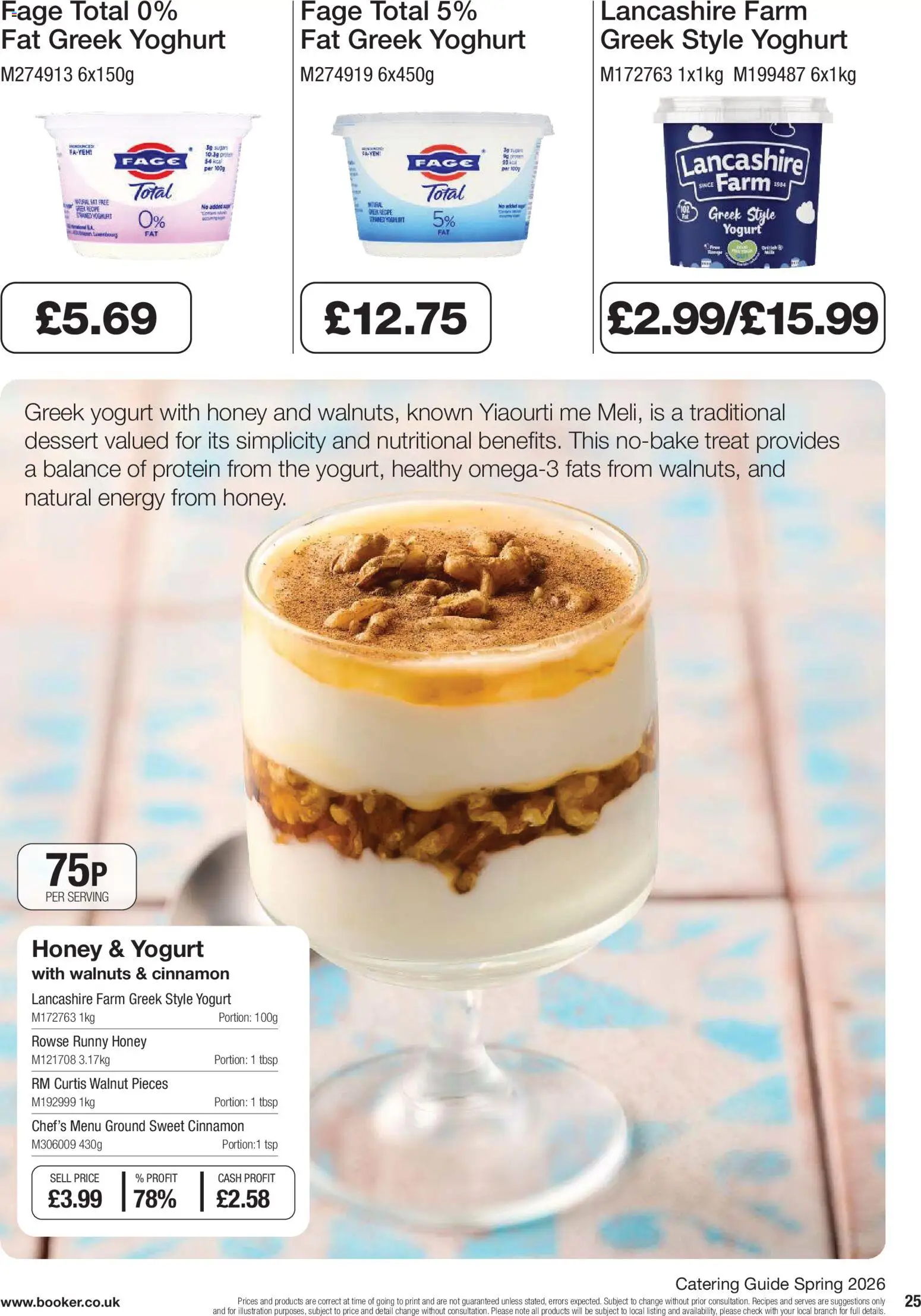 {H1} | Page: 25 | Products: Yoghurt, Greek yoghurt, Yogurt, Honey