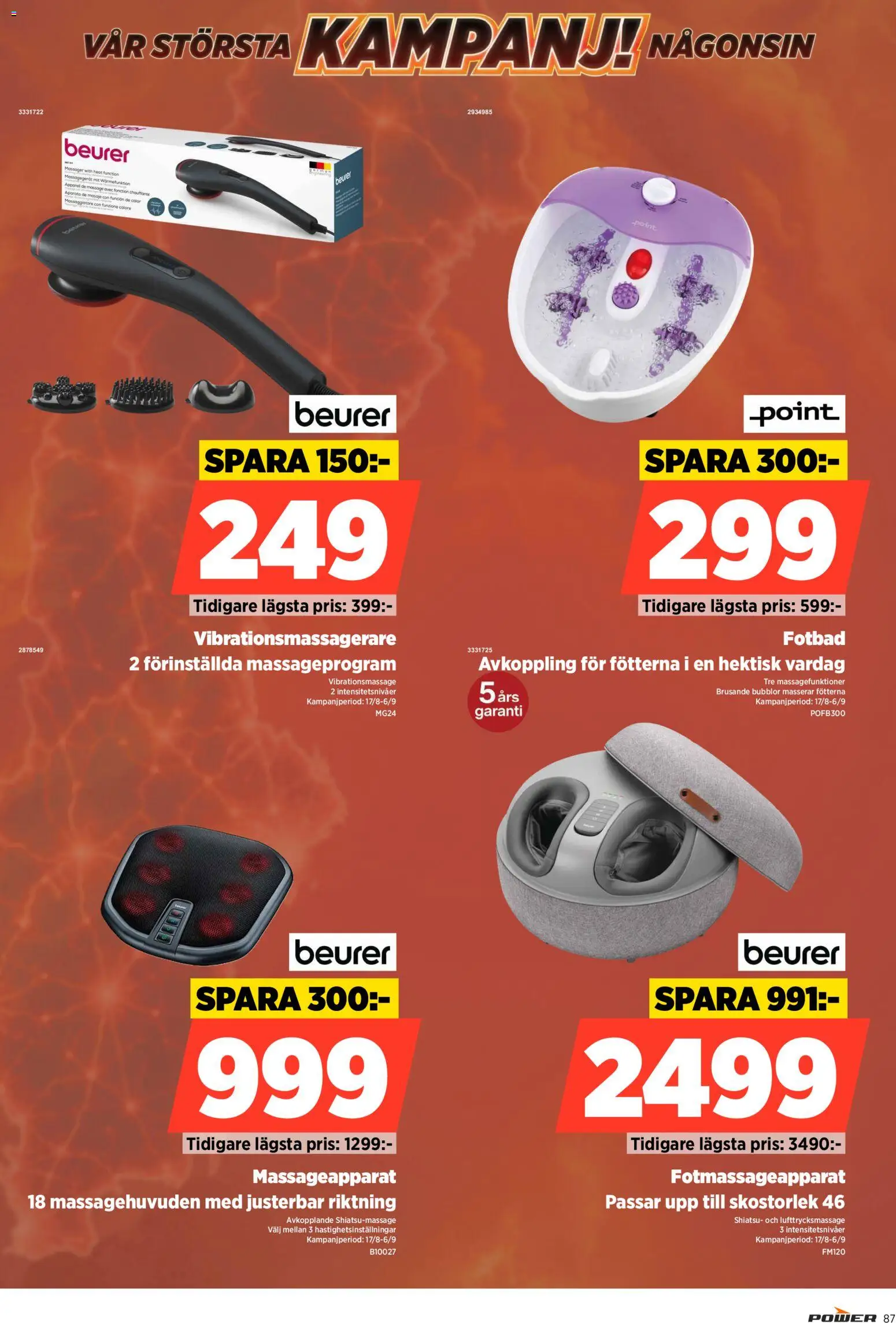 Power reklamblad aktuell från 31/08/2026 | Sida: 87 | Produkter: Fotbad