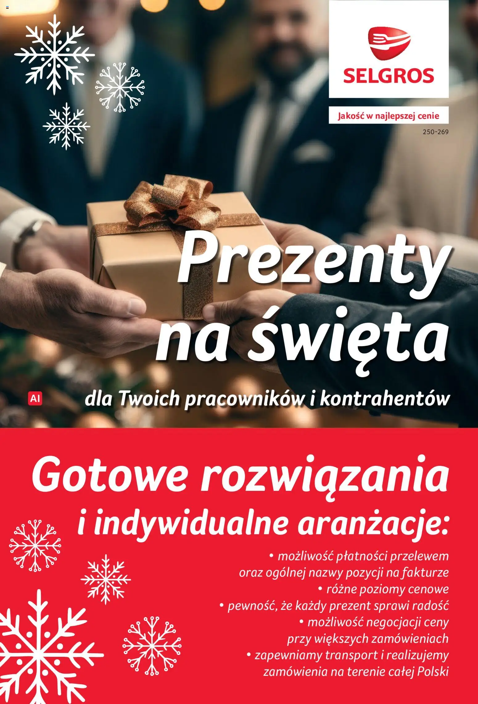 Selgros cash&carry gazetka - Zestawy upominkowe od 24.09.2026 | Strona: 1