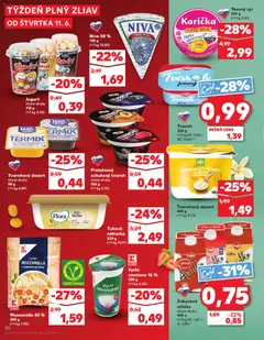 Kaufland SK akciós újság - amely érvényes a következő dátumtól: 11.06.2026 | Oldal: 30 | Termékek: Mozzarella, Omega 3, Protein